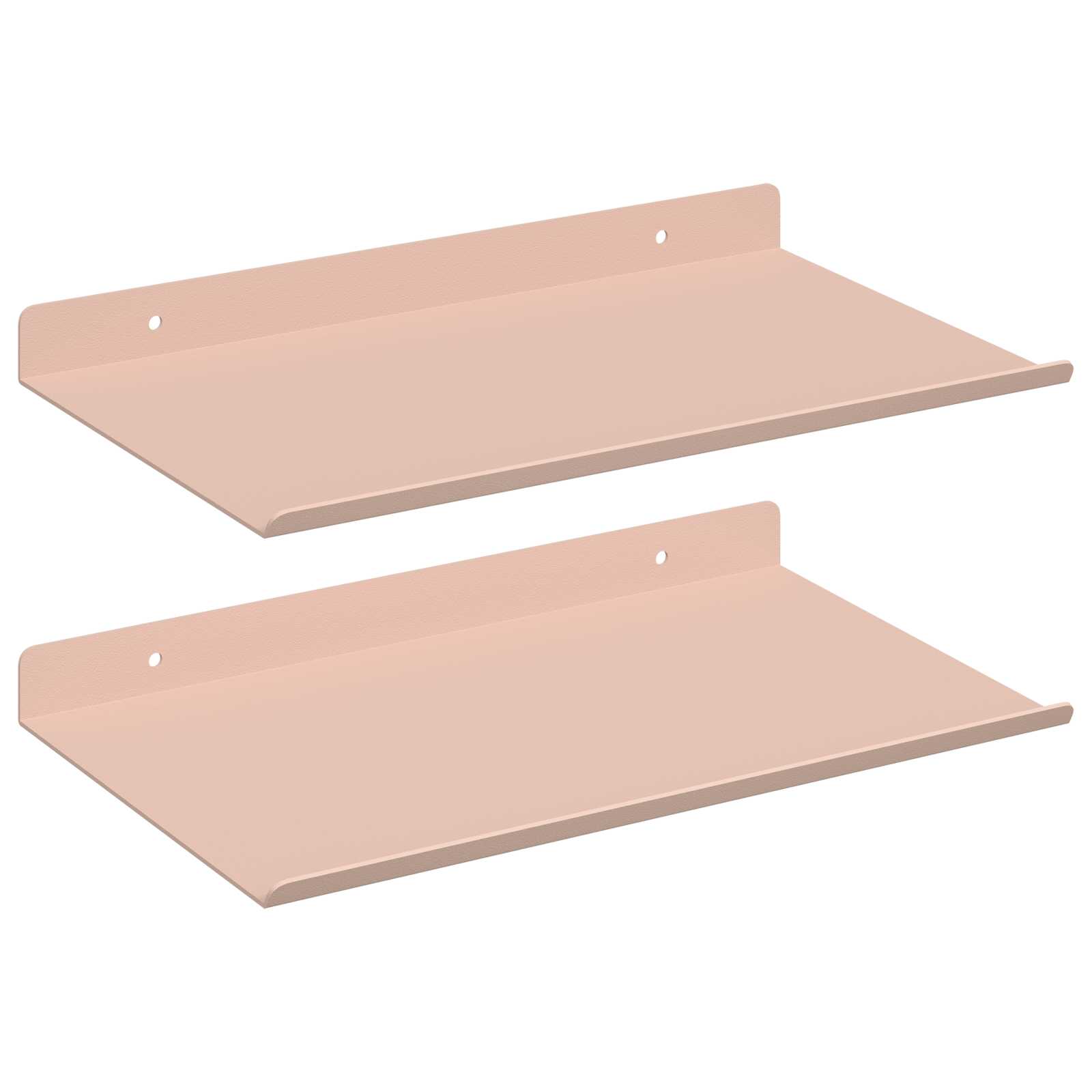 Sieninė lentyna su lentyna 2 pcs Rožinė 30 x 18 x 2,5 cm