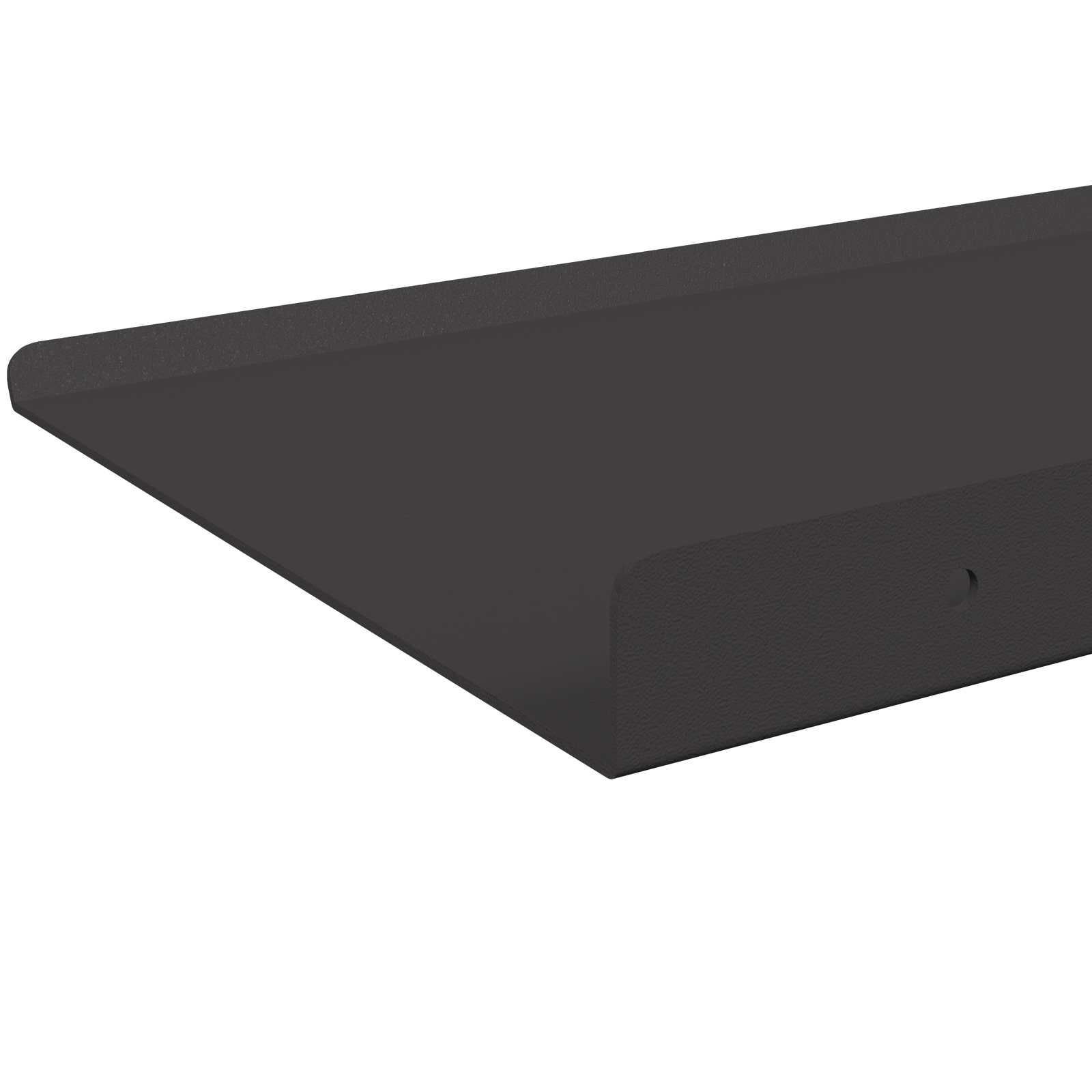 Plūduriuojanti lentyna 4 pcs Juodas 40 x 18 x 2,5 cm Plienas
