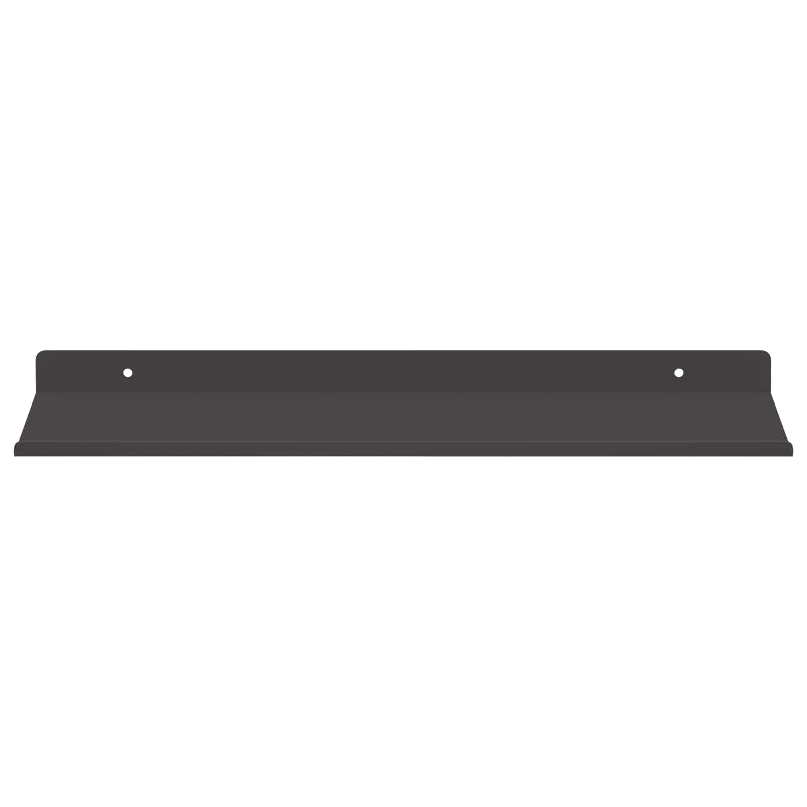 Plūduriuojanti lentyna 4 pcs Juodas 40 x 18 x 2,5 cm Plienas