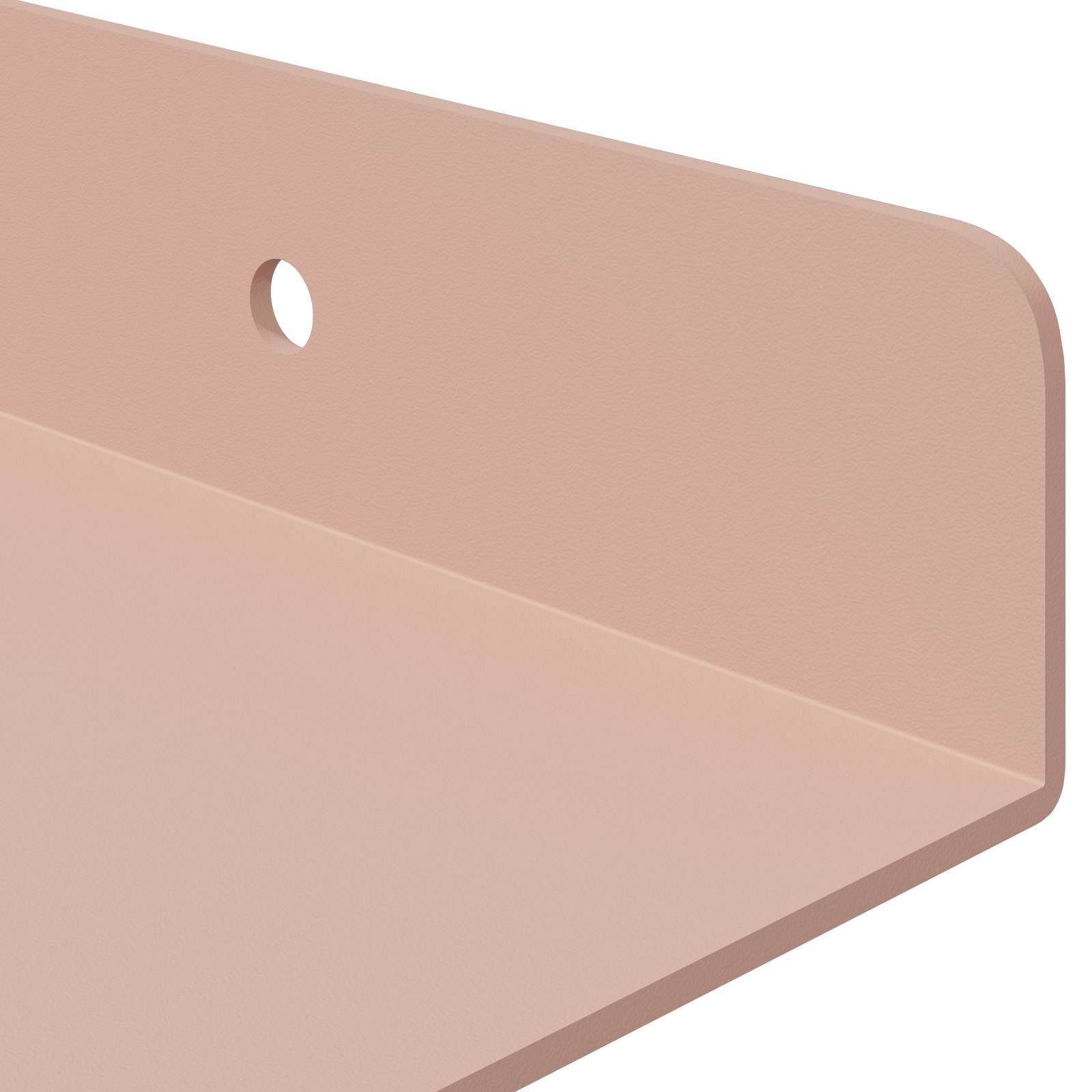 Sieninė lentyna su lentyna 4 pcs Rožinė 40 x 18 x 2,5 cm