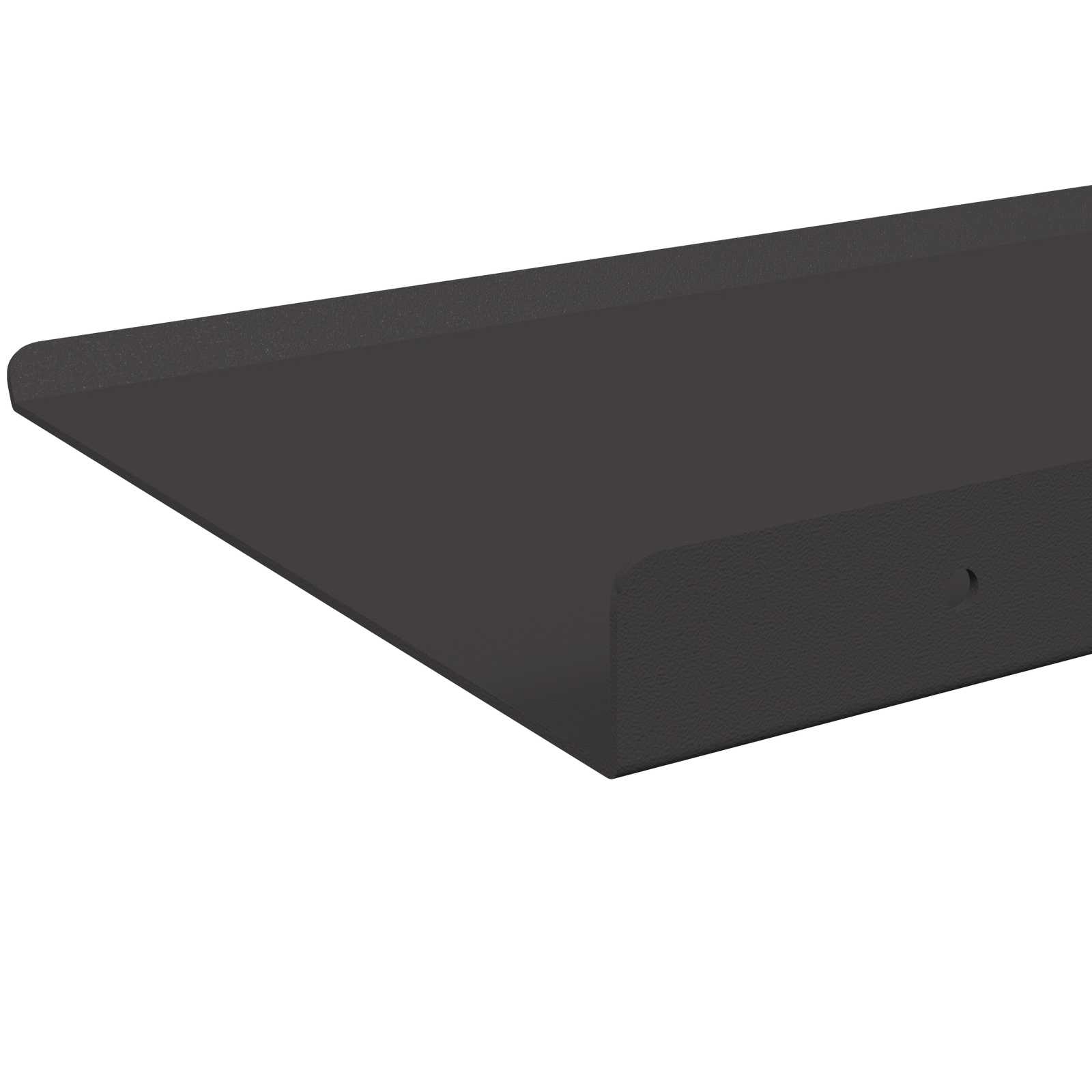 Plūduriuojanti lentyna 4 pcs Juodas 80 x 18 x 2,5 cm Plienas