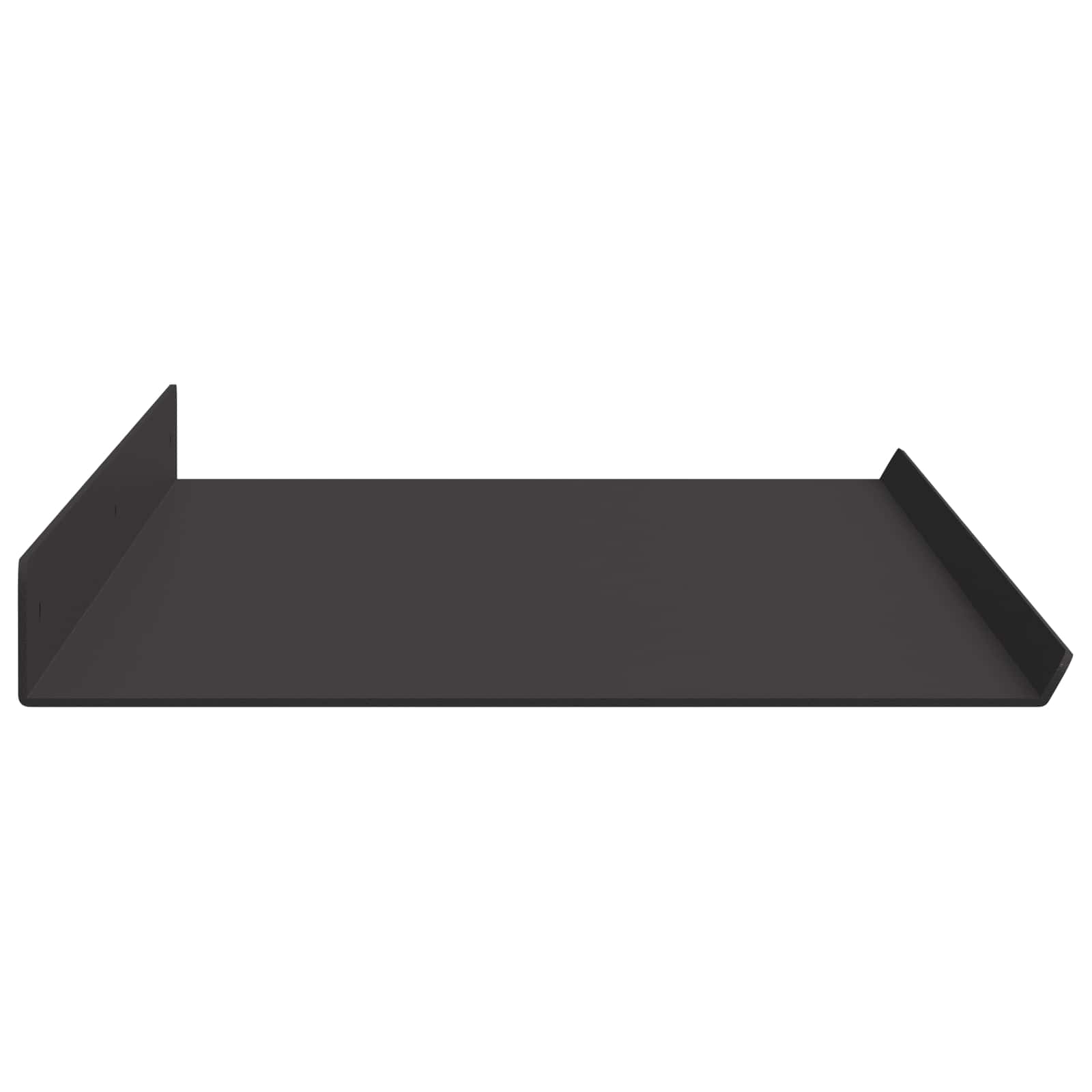 Plūduriuojanti lentyna 4 pcs Juodas 80 x 18 x 2,5 cm Plienas