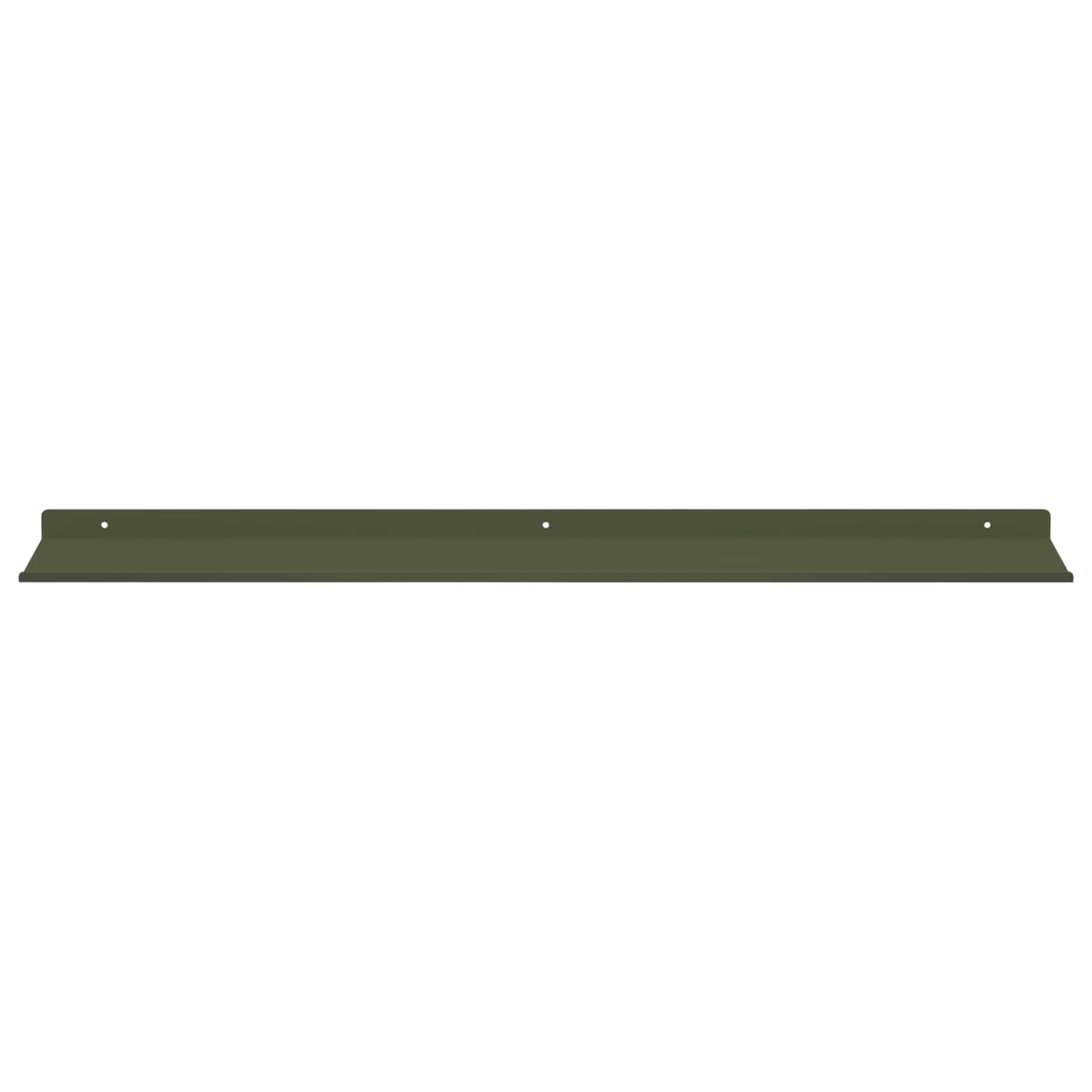 Wall shelf 4 pcs Olive green 80 x 18 x 2.5 cm
