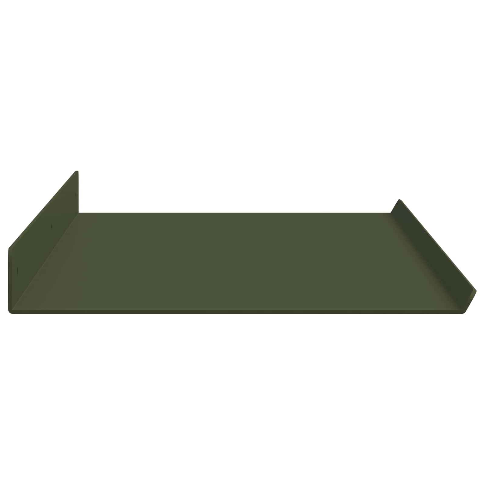Wall shelf 4 pcs Olive green 80 x 18 x 2.5 cm