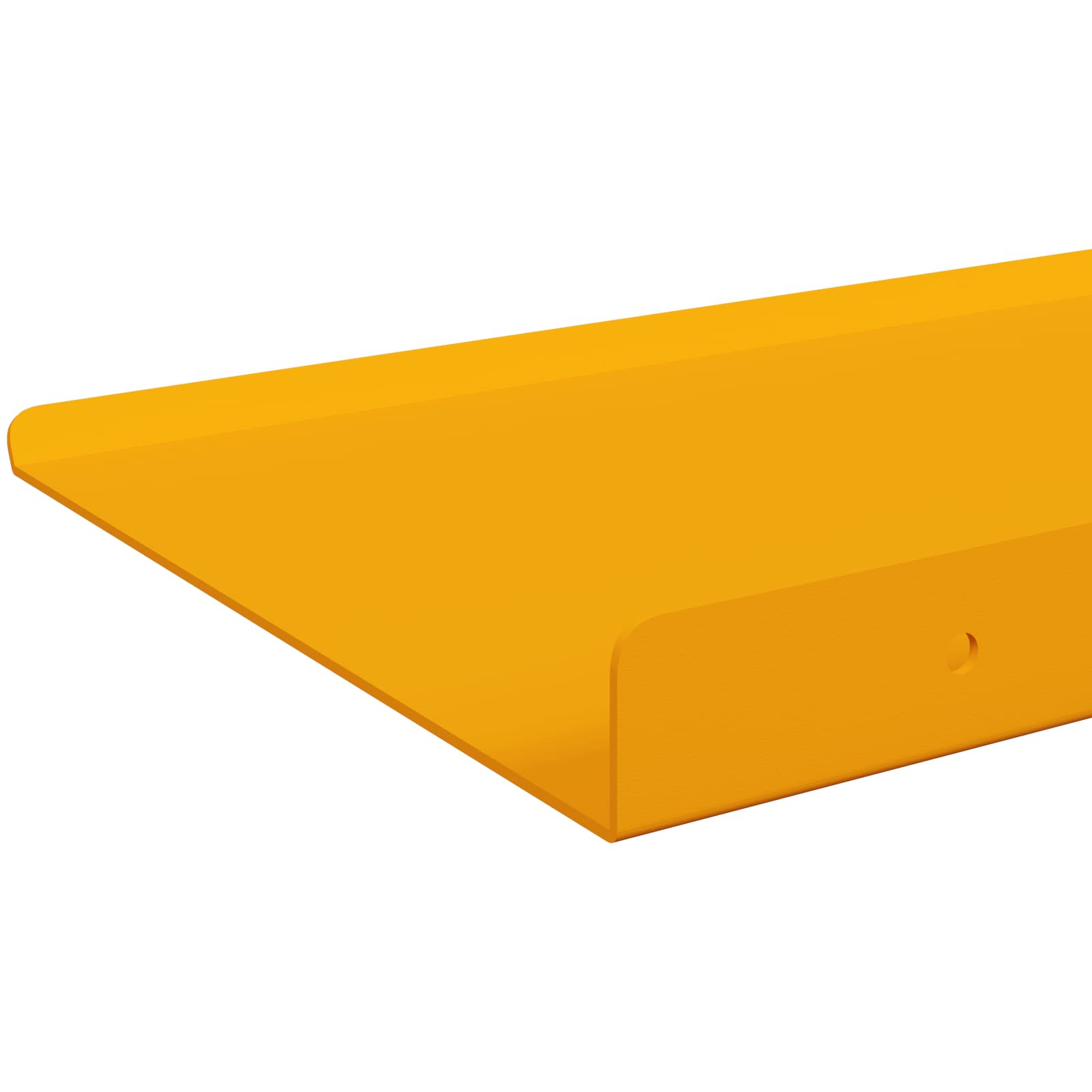 Wall Shelf 4 pcs High Gloss Yellow 100 x 18 x 2.5 cm
