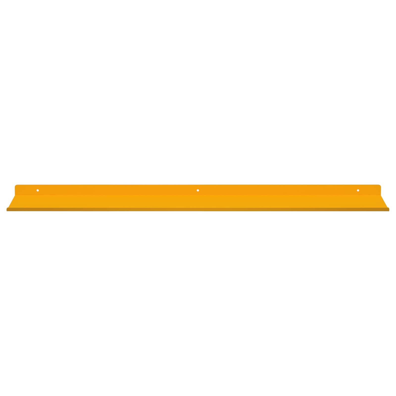 Wall Shelf 4 pcs High Gloss Yellow 100 x 18 x 2.5 cm
