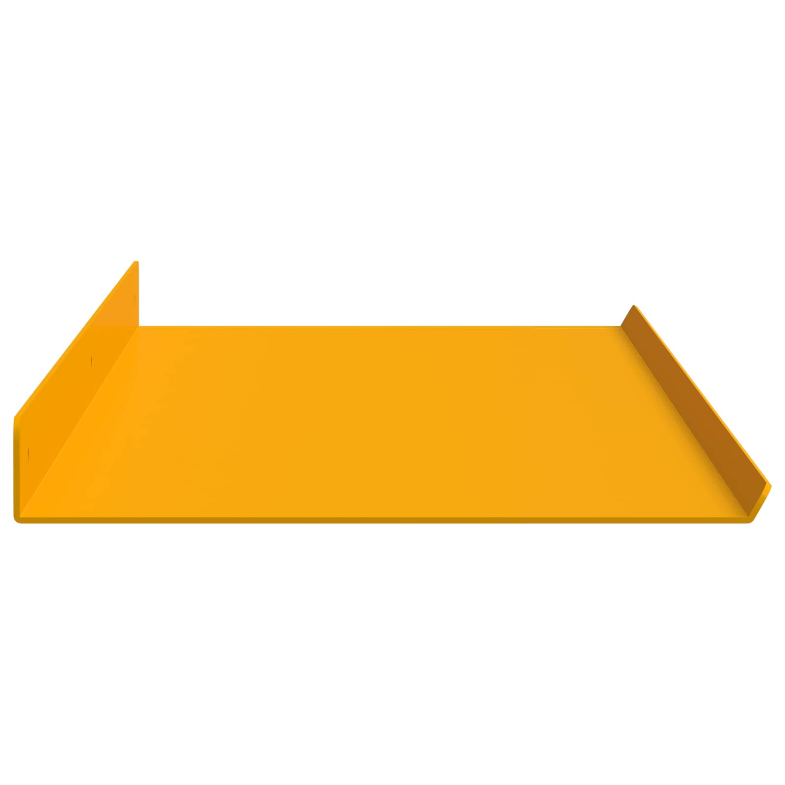 Wall Shelf 4 pcs High Gloss Yellow 100 x 18 x 2.5 cm