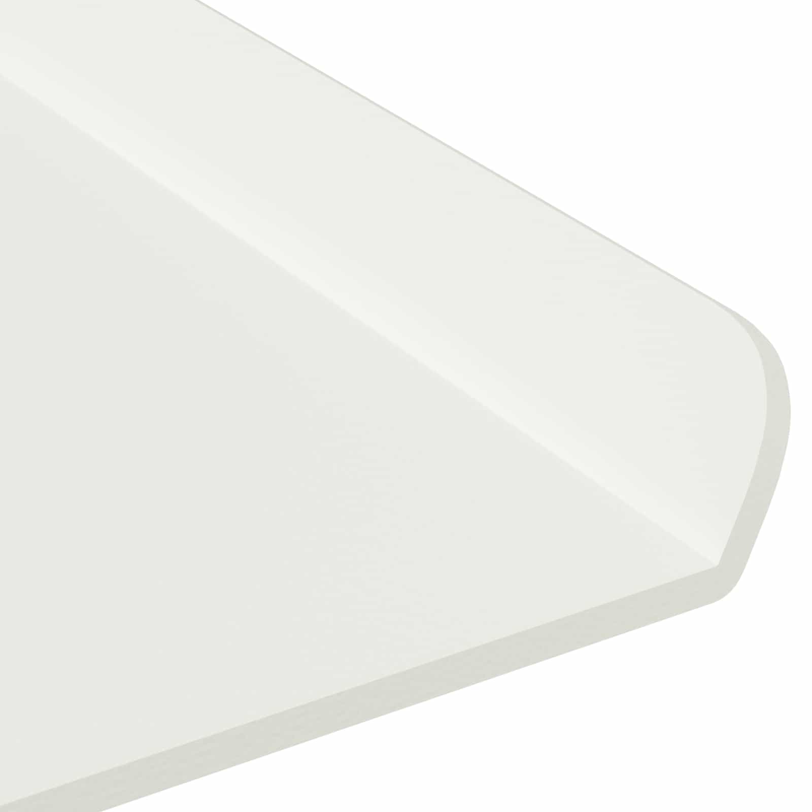 Plūduriuojanti lentyna 2 pcs Baltas 100 x 18 x 2,5 cm Plienas