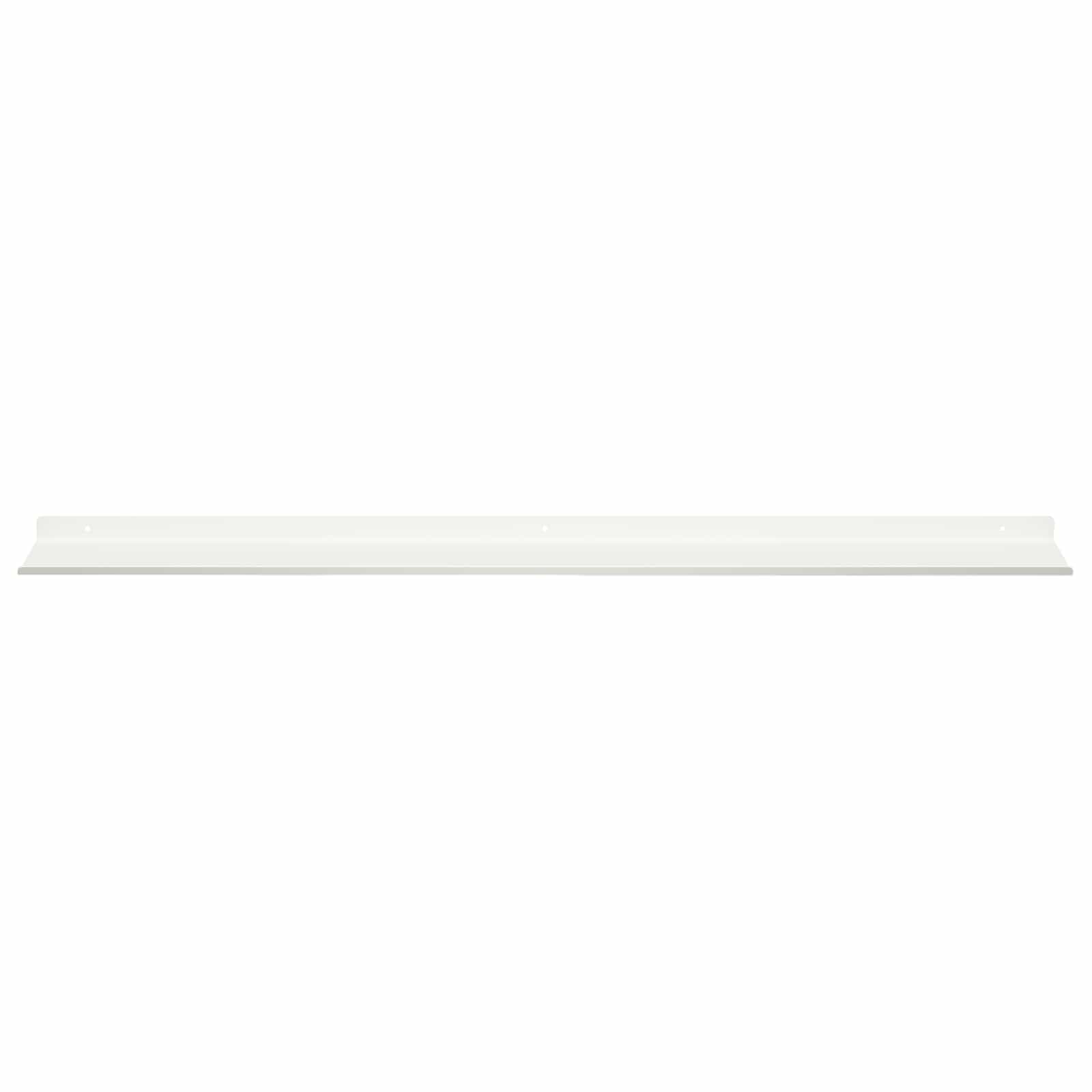 Plūduriuojanti lentyna 2 pcs Baltas 100 x 18 x 2,5 cm Plienas