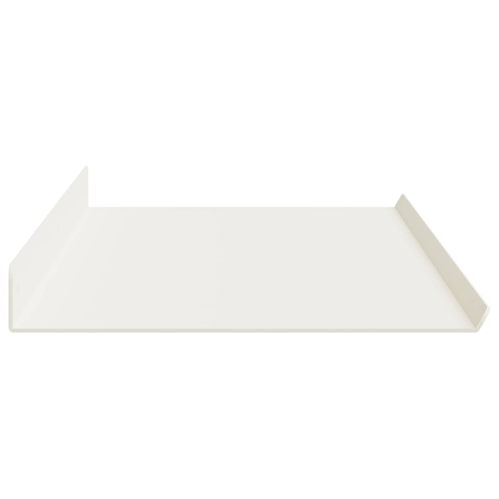 Plūduriuojanti lentyna 2 pcs Baltas 100 x 18 x 2,5 cm Plienas
