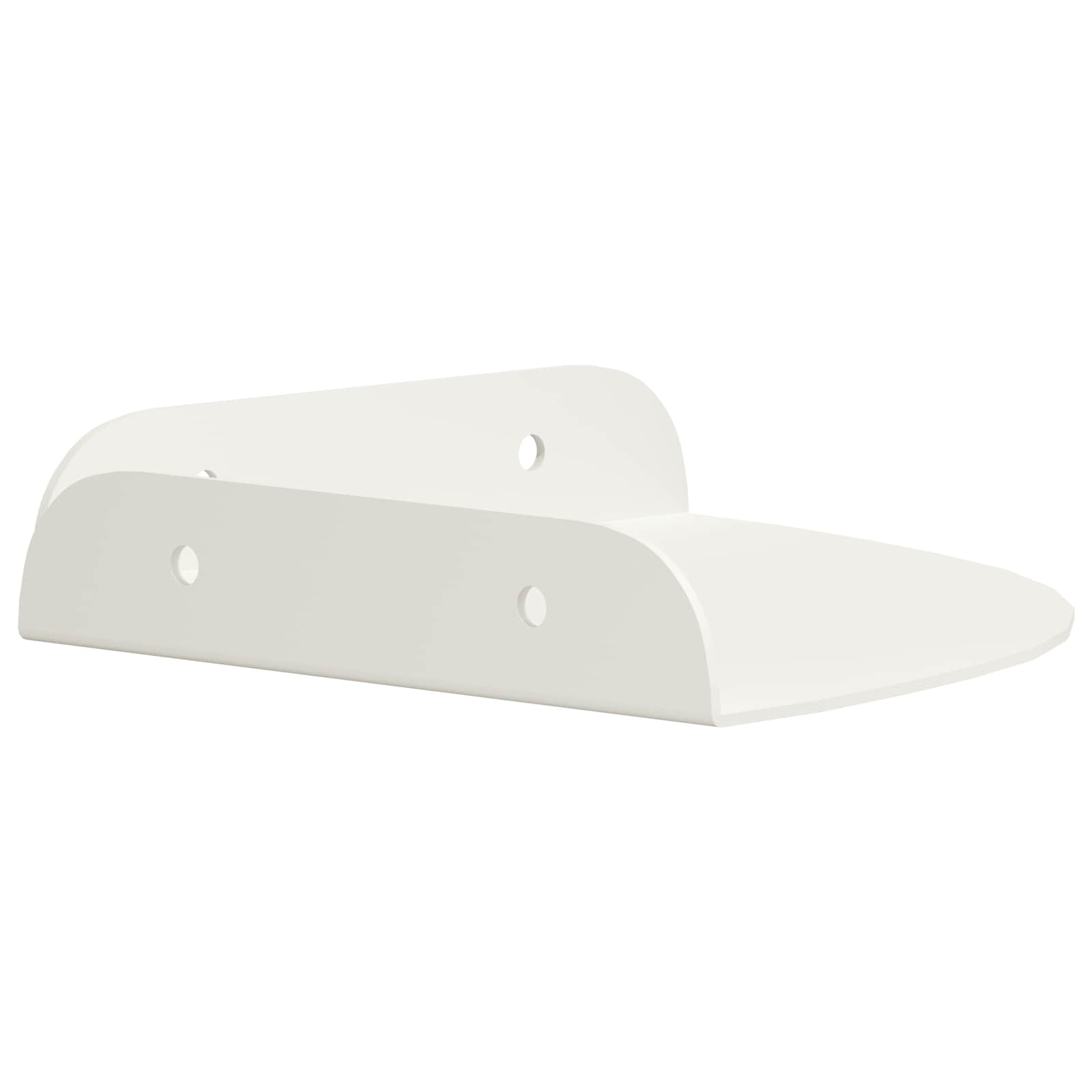 Plūduriuojanti lentyna su lentyna 4 pcs Baltas 15 x 15 x 2 cm