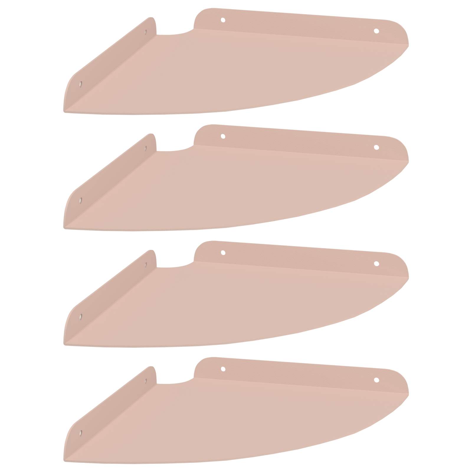 Plūduriuojanti lentyna su lentyna 4 pcs Rožinė 24 x 24 x 2 cm
