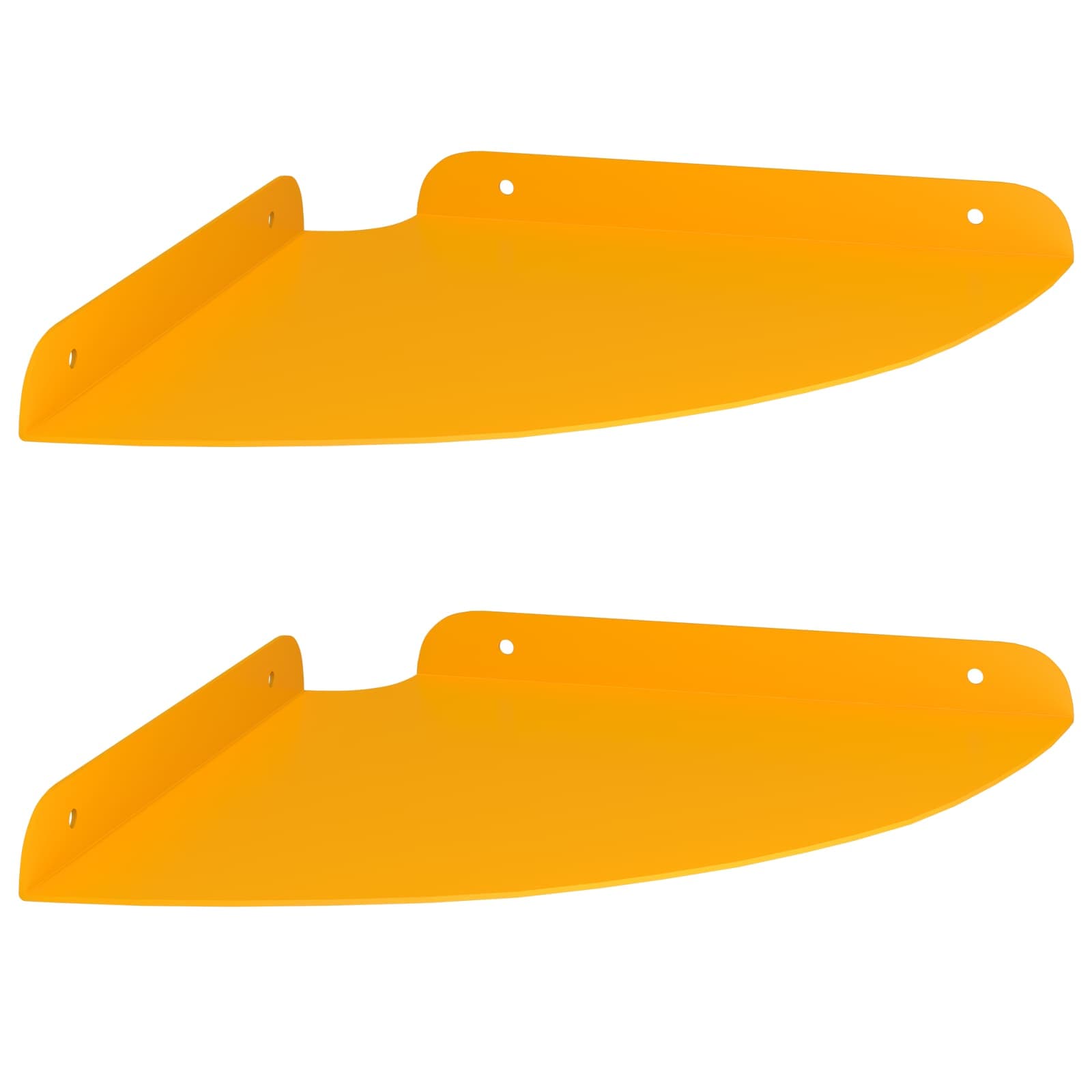 Plūduriuojanti lentyna 2 pcs Garučių geltona 24 x 24 x 2 cm