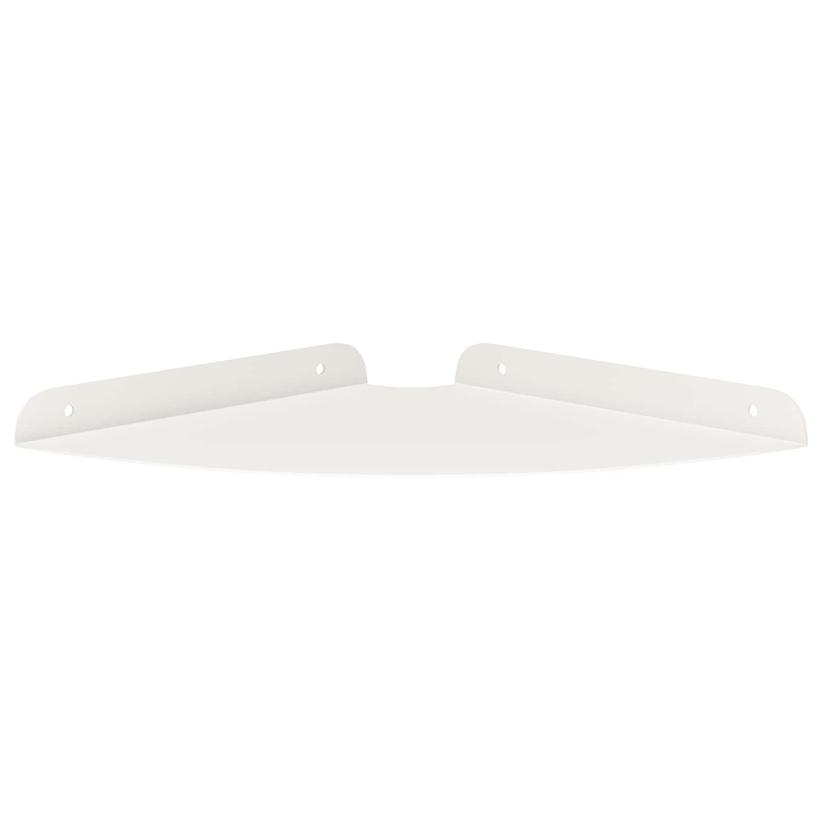 Plūduriuojanti lentyna su lentyna 2 pcs Baltas 24 x 24 x 2 cm
