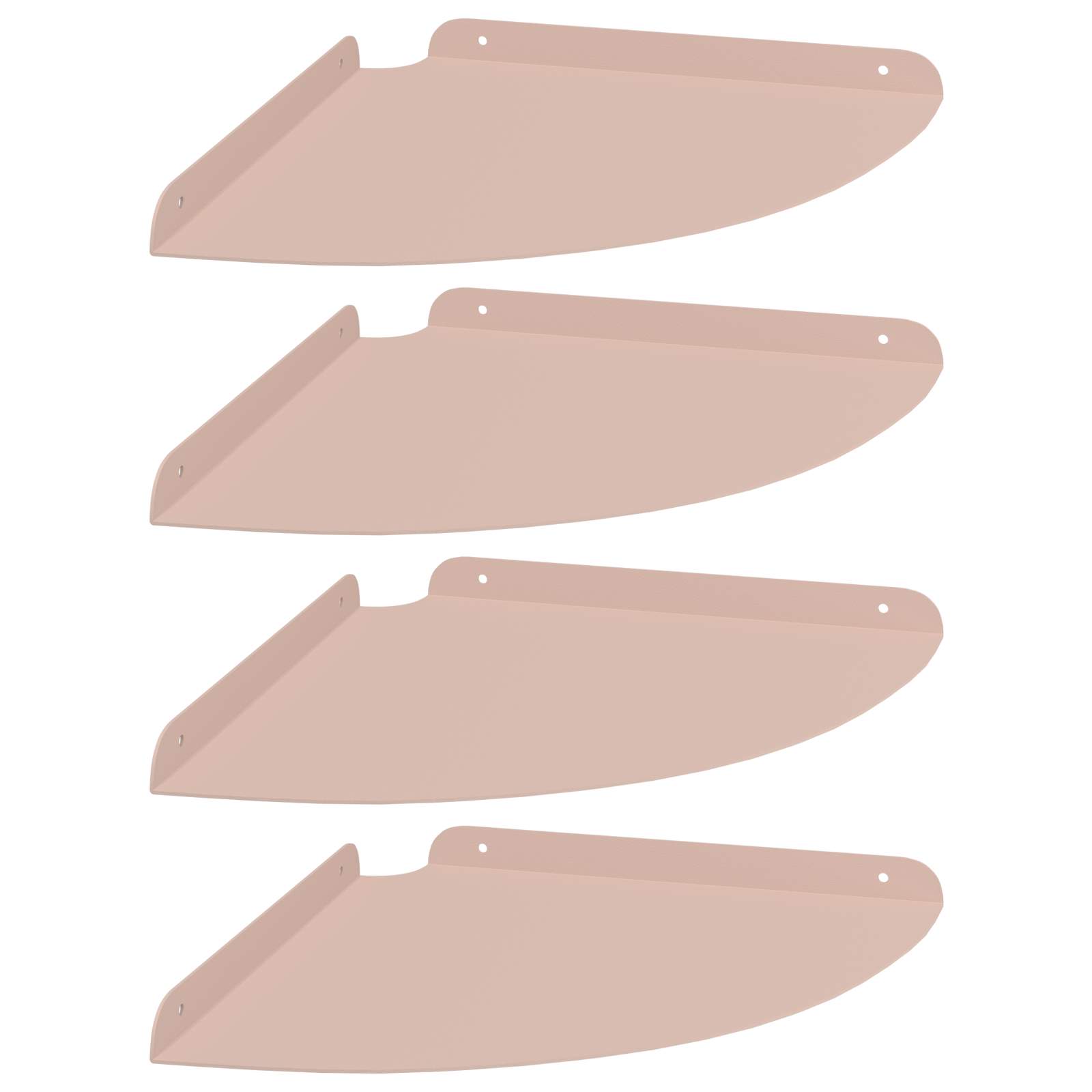 Plūduriuojanti lentyna su lentyna 4 pcs Rožinė 30 x 30 x 2 cm