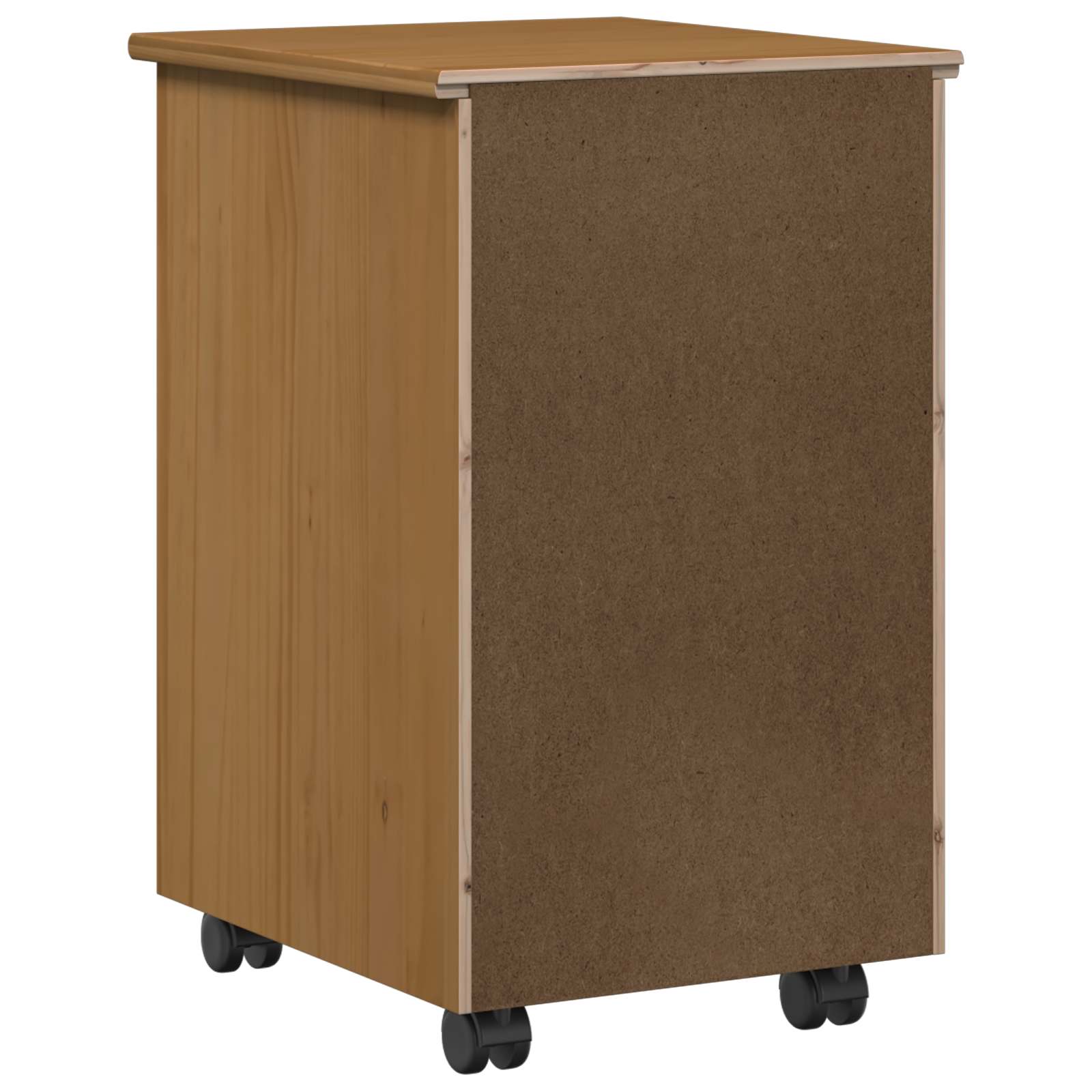 Mobile Pedestal with wheel MOSS Honey Brown 34 x 39 x 56 cm