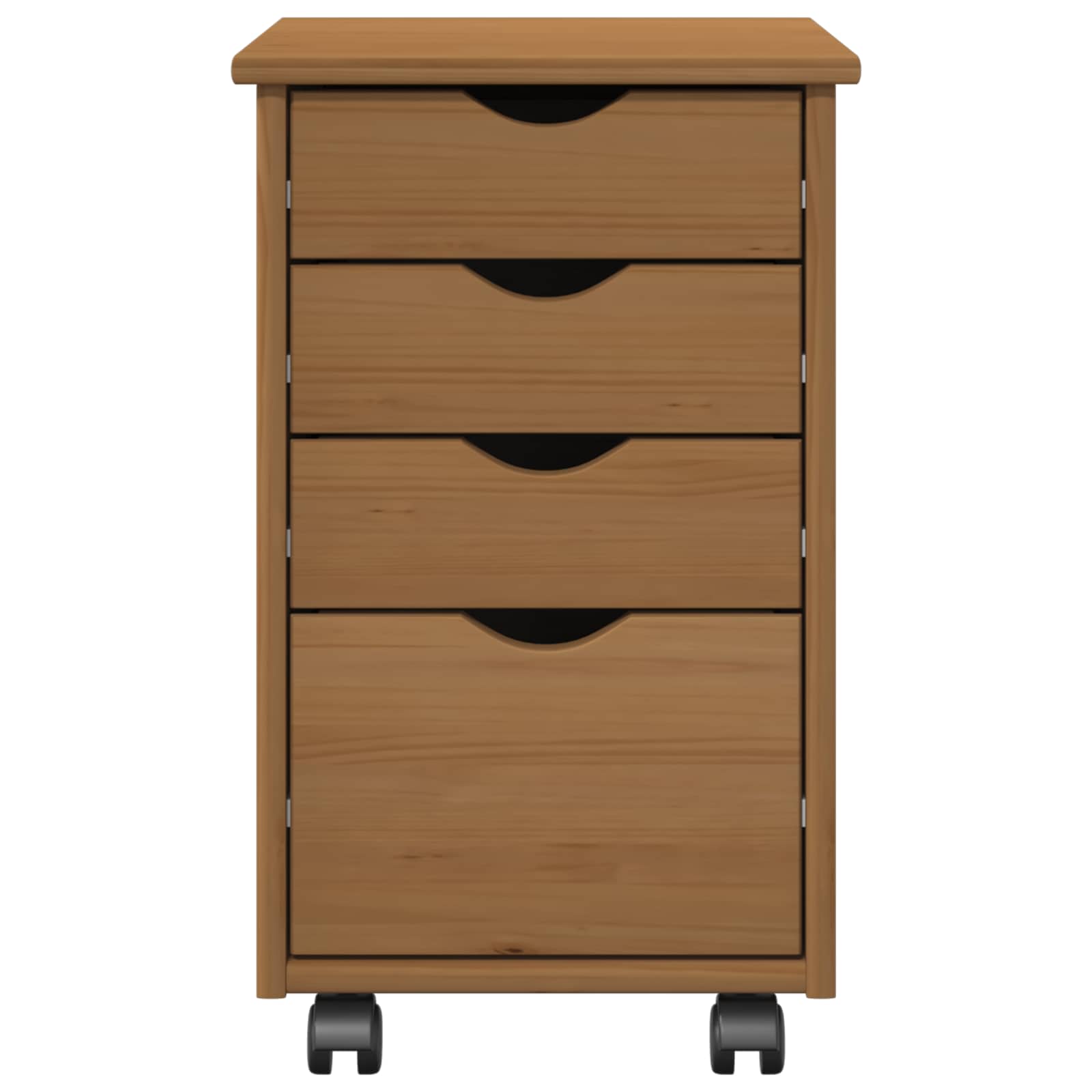 Mobile Pedestal with wheel MOSS Honey Brown 34 x 39 x 56 cm