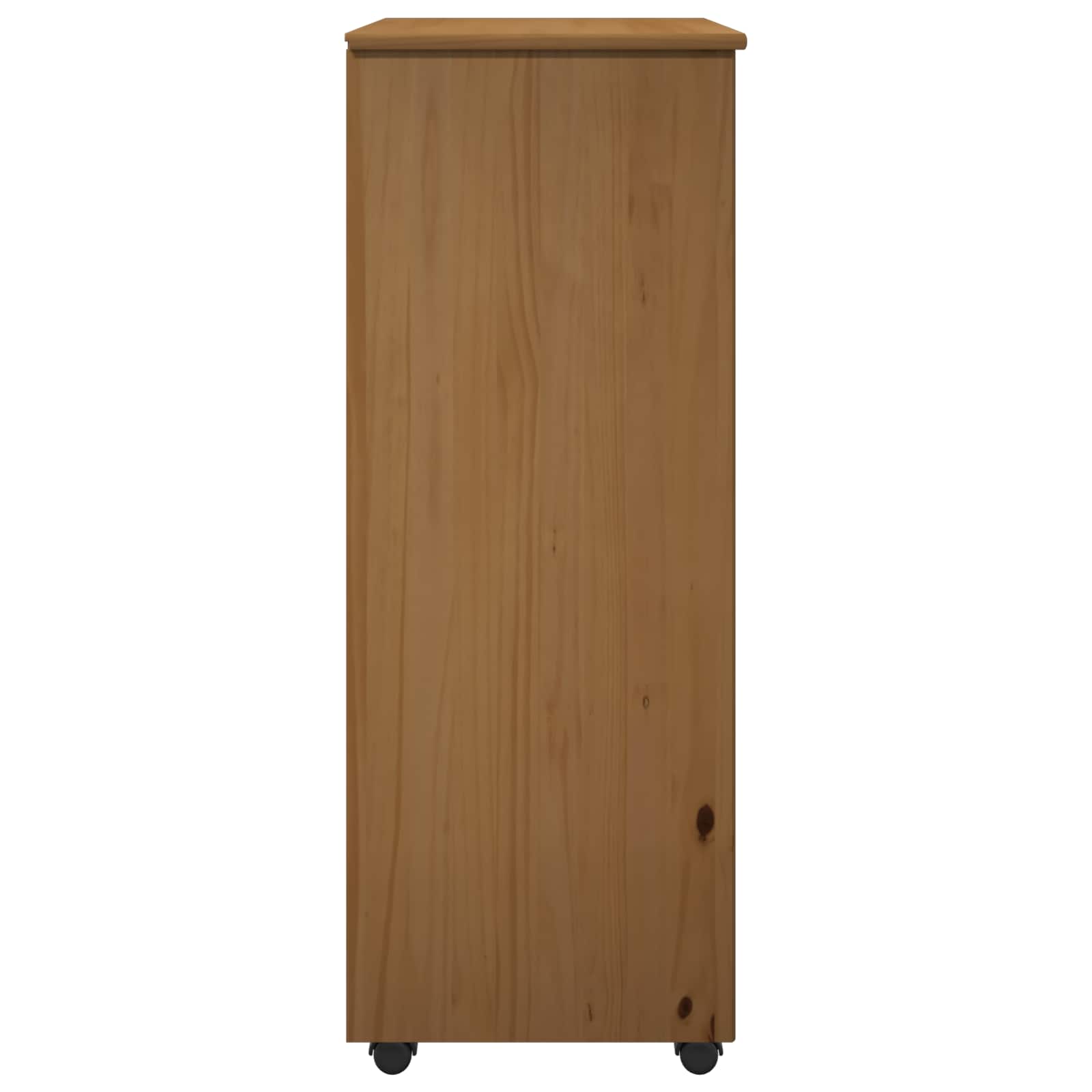 Ratuotas kabinetas su ratu Medus ruda 53 x 39 x 103 cm
