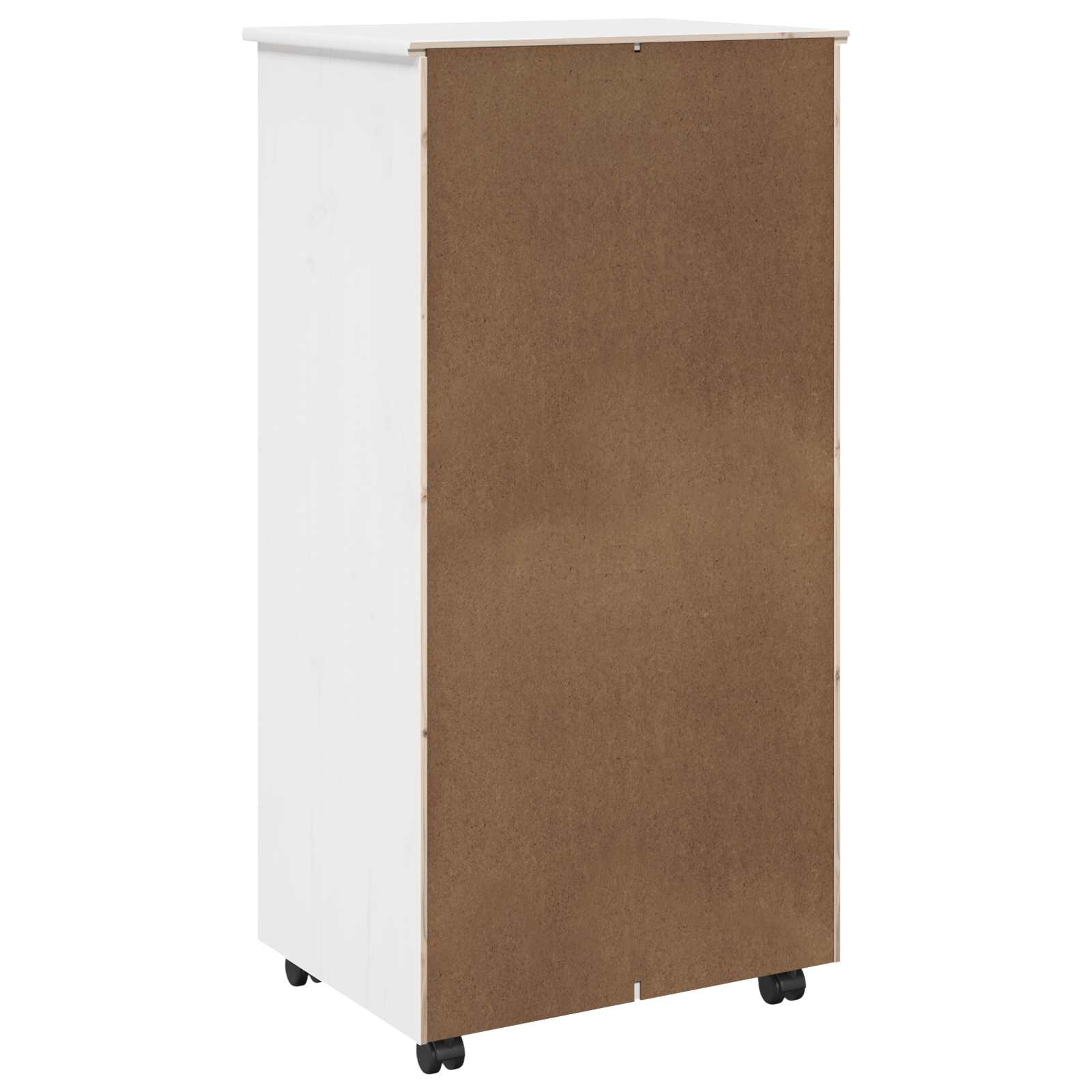 Ratuotas kabinetas Balta 53 x 39 x 103 cm Kietas pušies medis