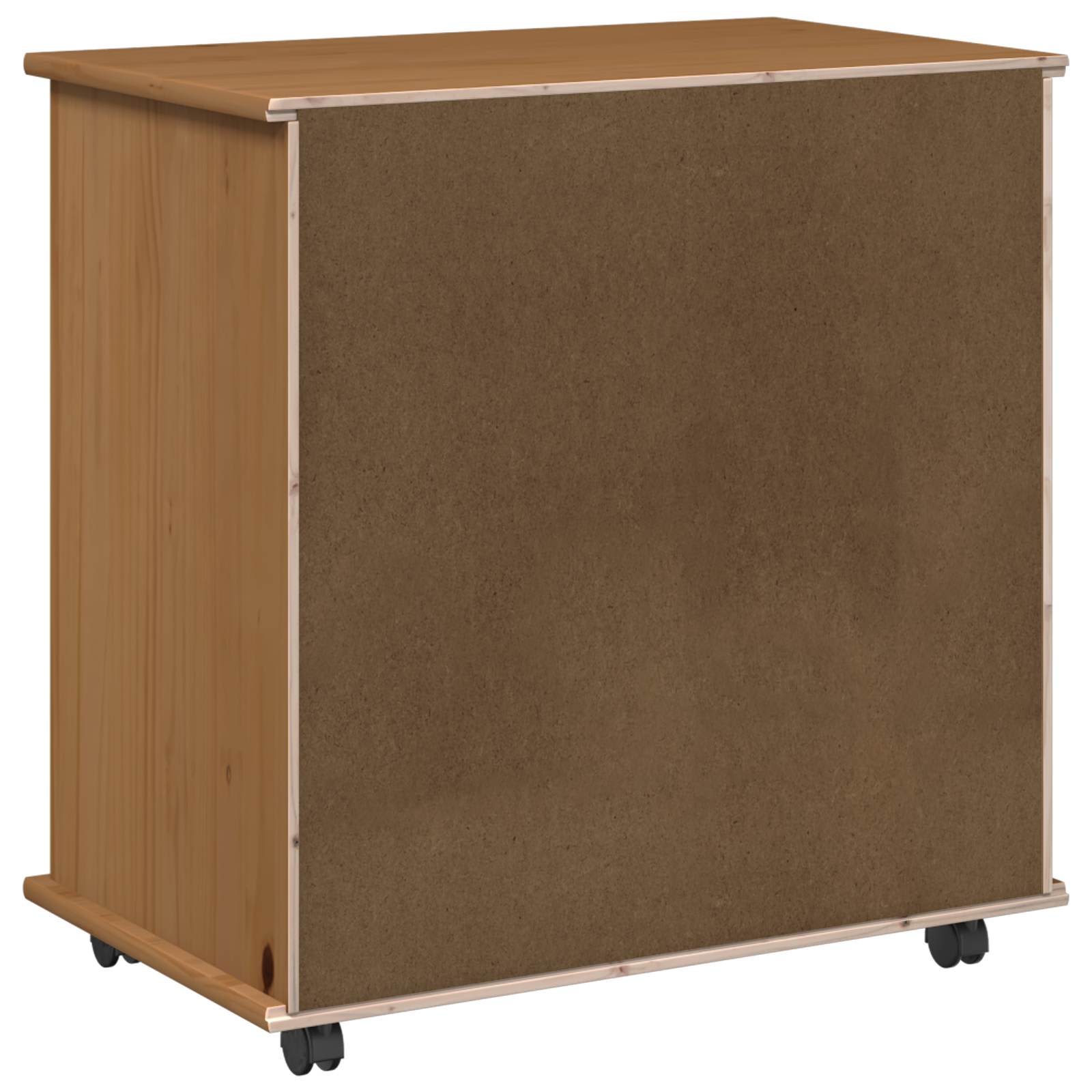 Ratuota kumode ar riteni Medus brūna 63,5 x 39 x 65,5 cm
