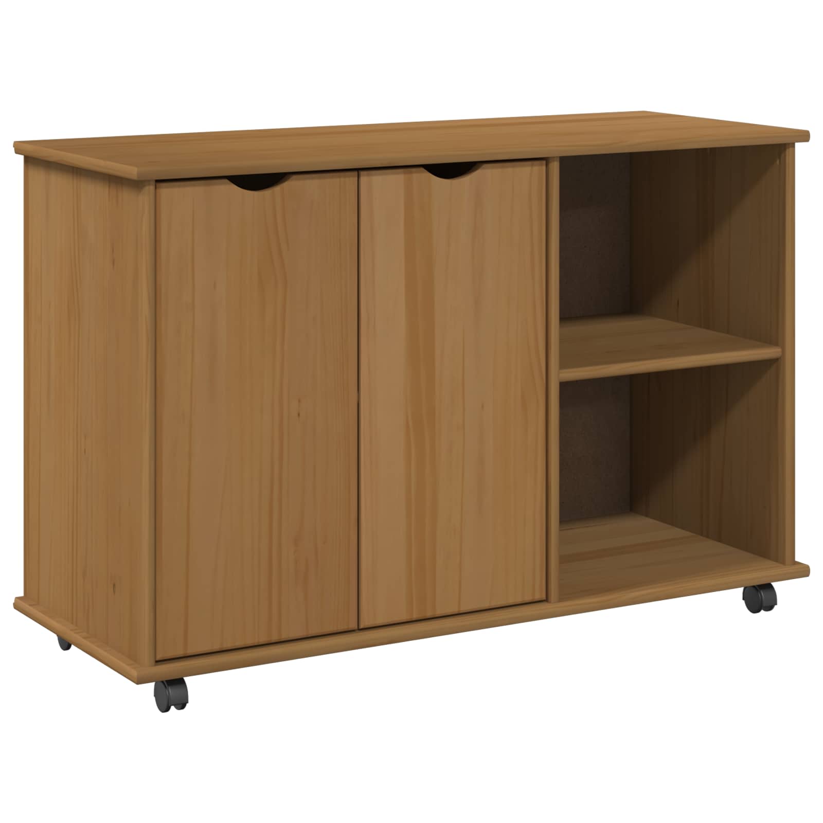 Ratuotas kabinetas su ratu Medus ruda 100 x 39 x 65,5 cm