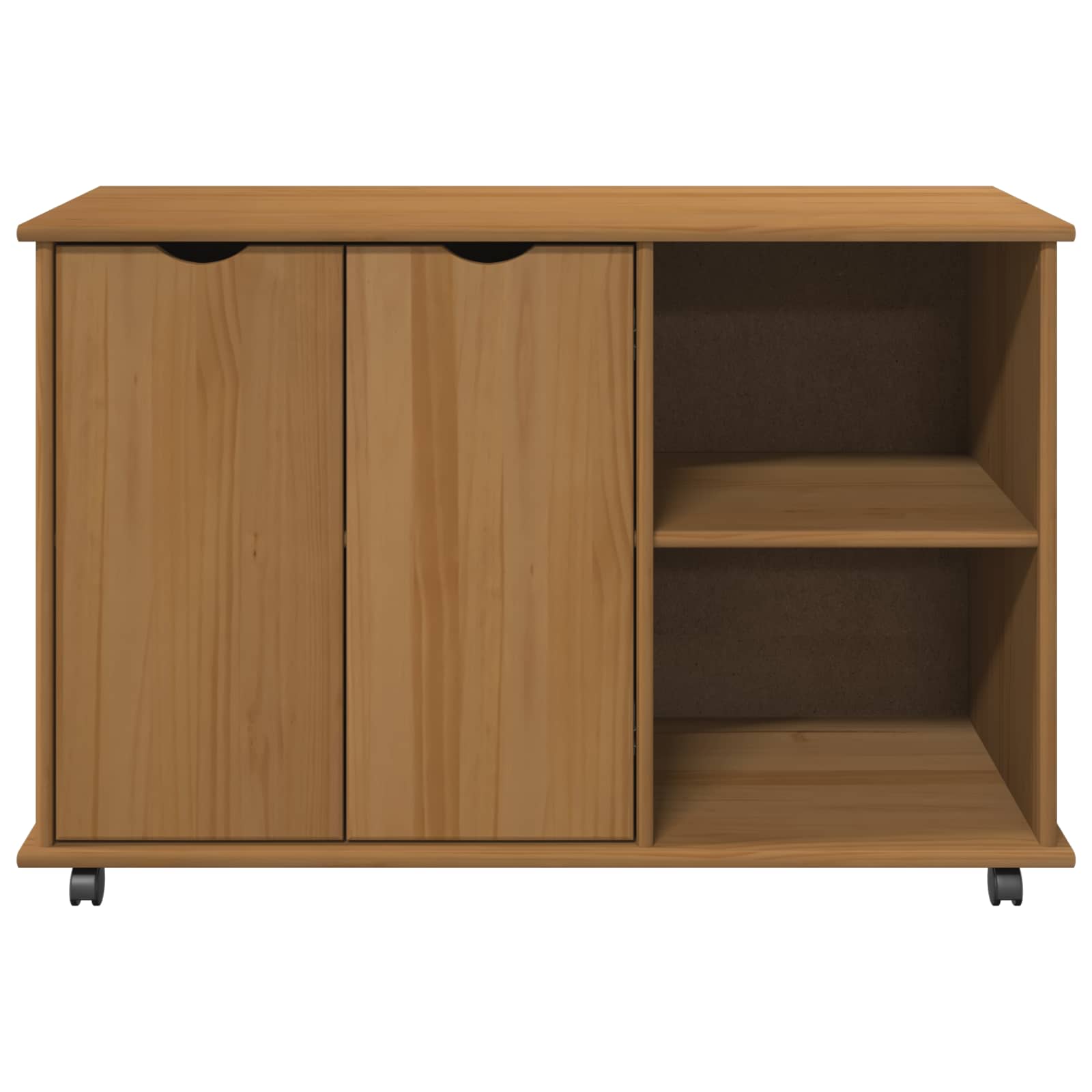 Ratuotas kabinetas su ratu Medus ruda 100 x 39 x 65,5 cm