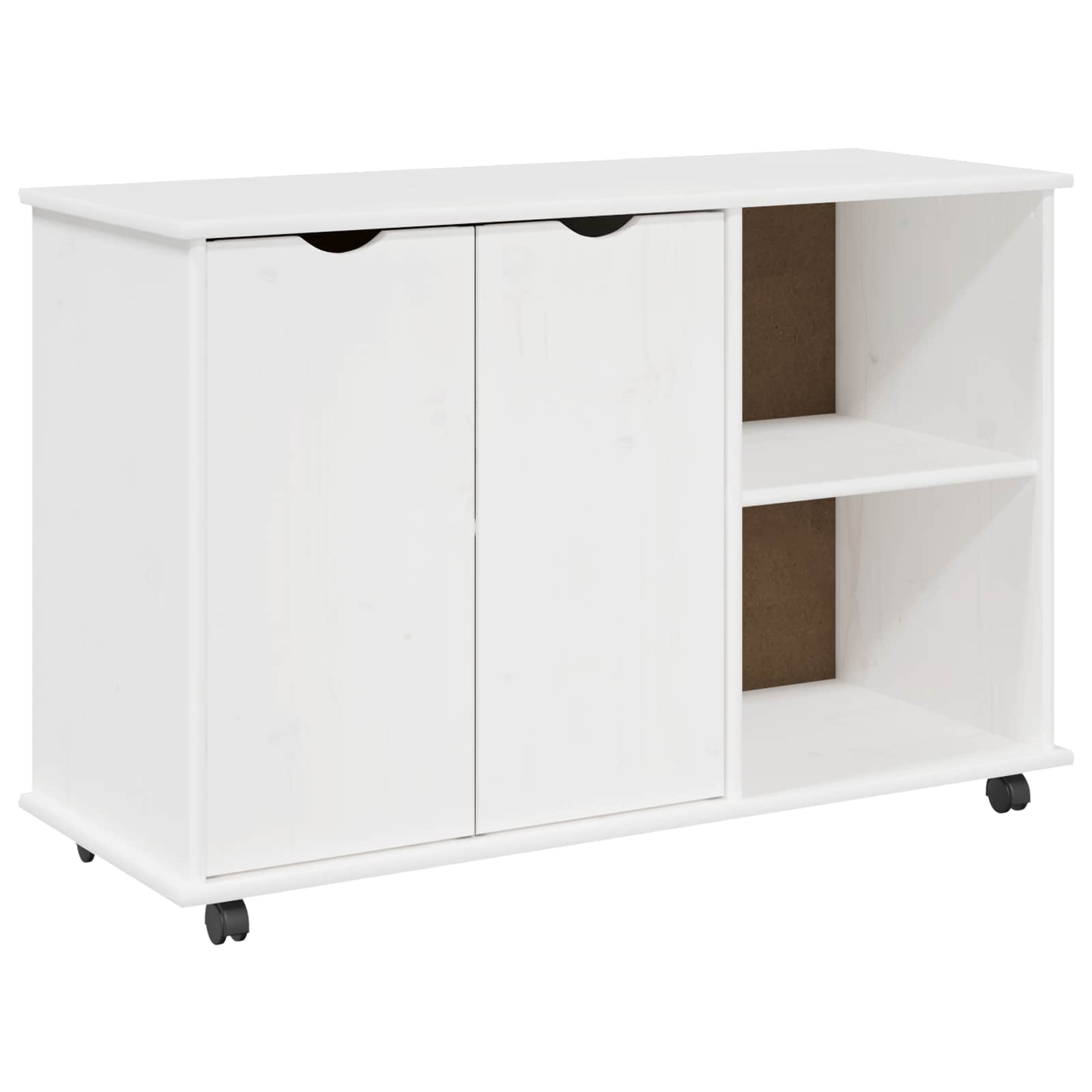 Ratuotas kabinetas Balta 100 x 39 x 65,5 cm Kietas pušies medis