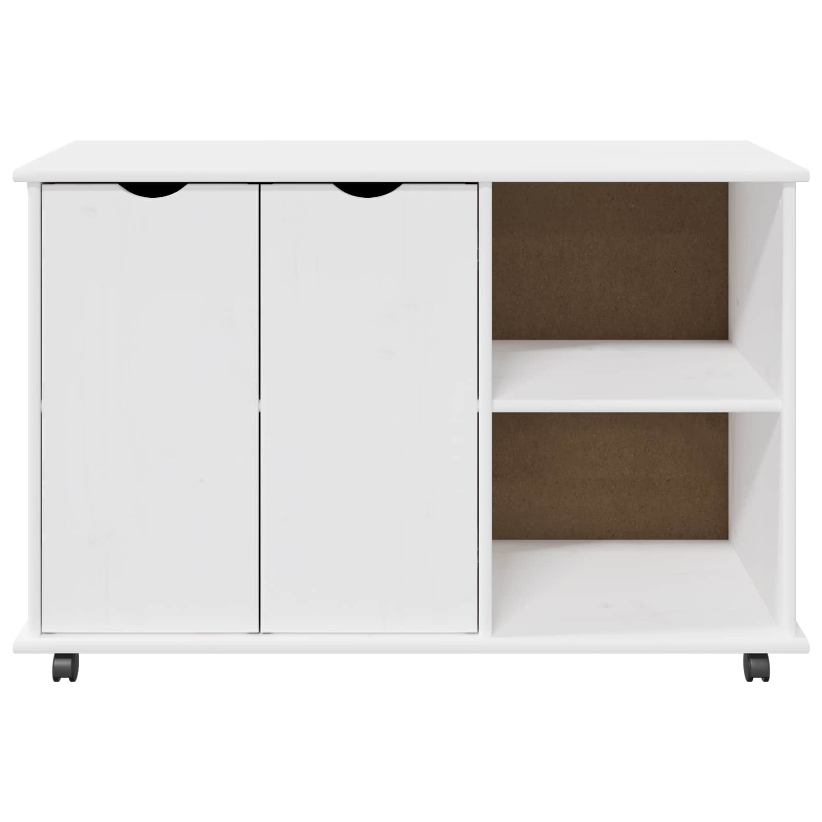 Ratuotas kabinetas Balta 100 x 39 x 65,5 cm Kietas pušies medis