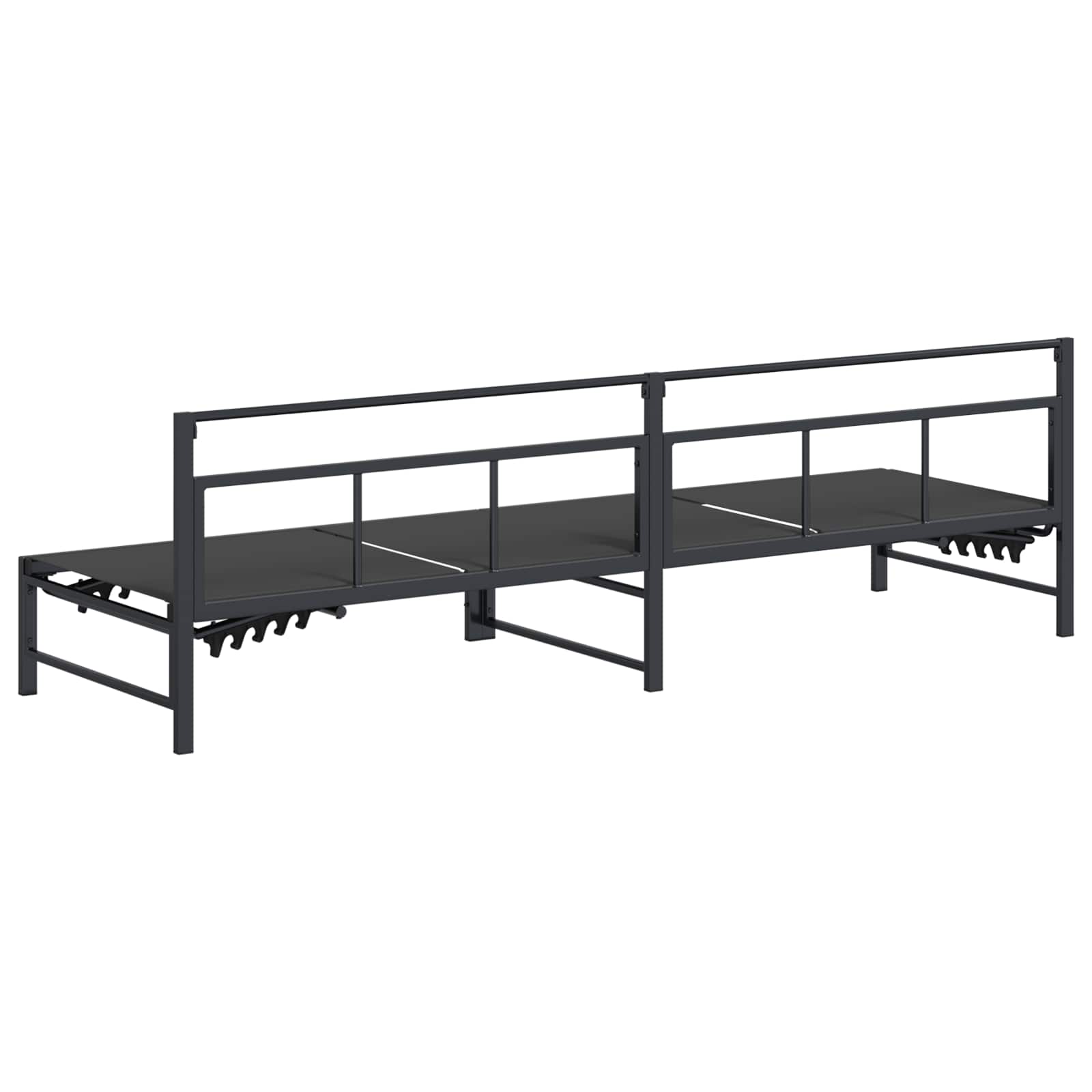 Saulės gultas Juodas 200 x 62 x 59,5 cm Tekstilenas