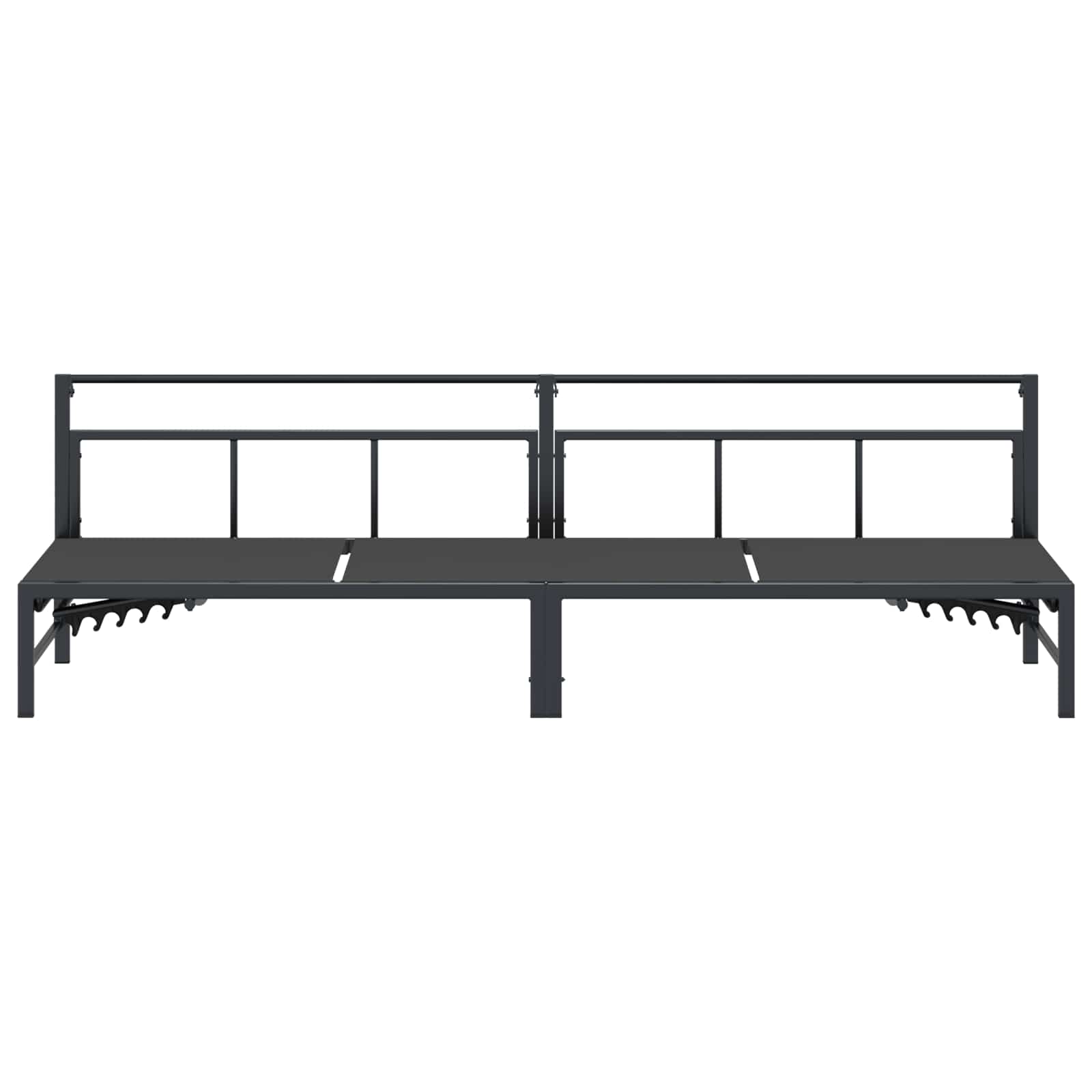Saulės gultas Juodas 200 x 62 x 59,5 cm Tekstilenas
