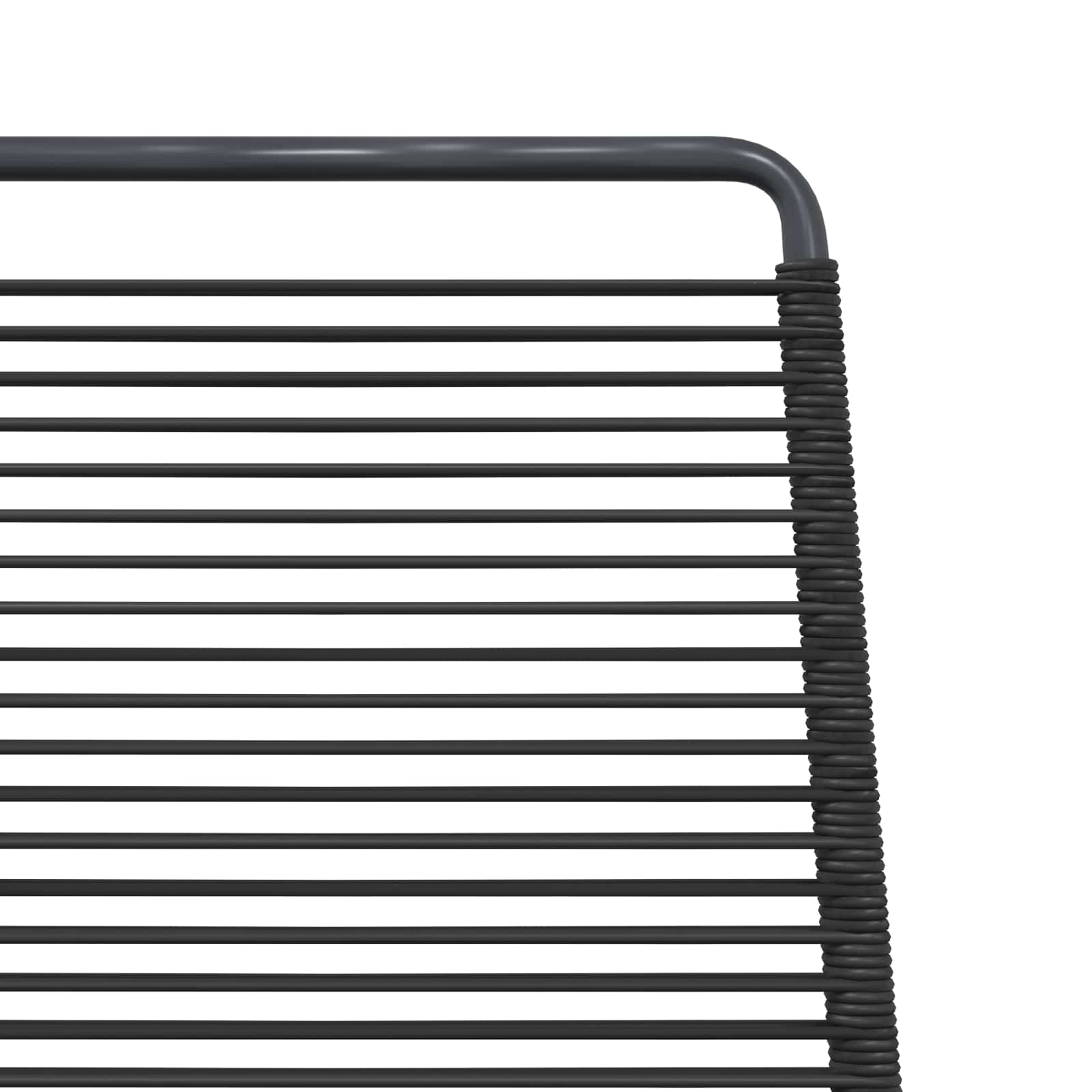 Sodo kėdės 2 pcs Juodas 48 x 55 x 89,5 cm Ratanas