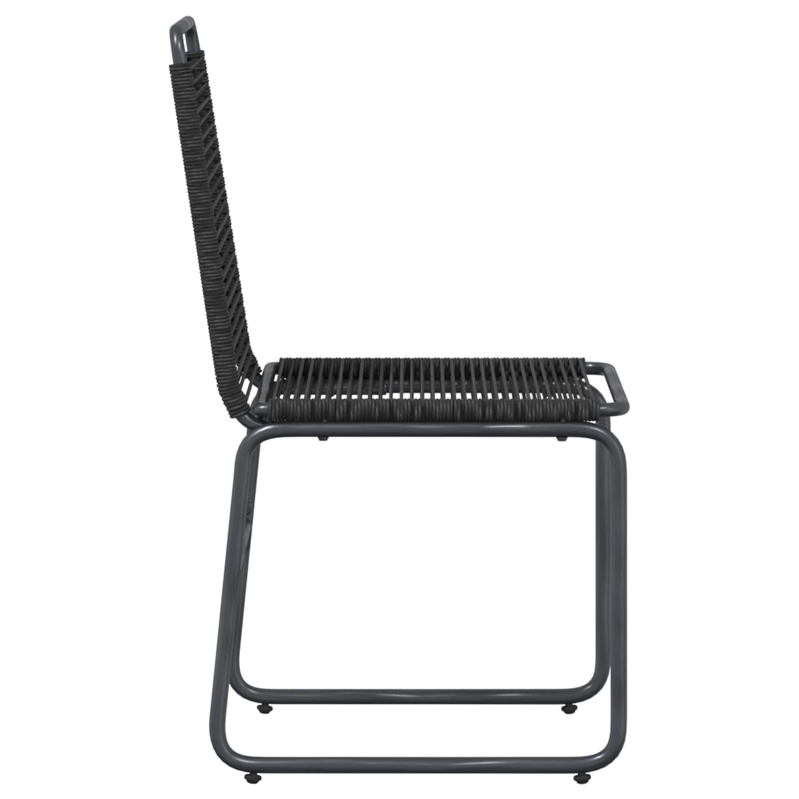 Sodo kėdės 2 pcs Juodas 48 x 55 x 89,5 cm Ratanas