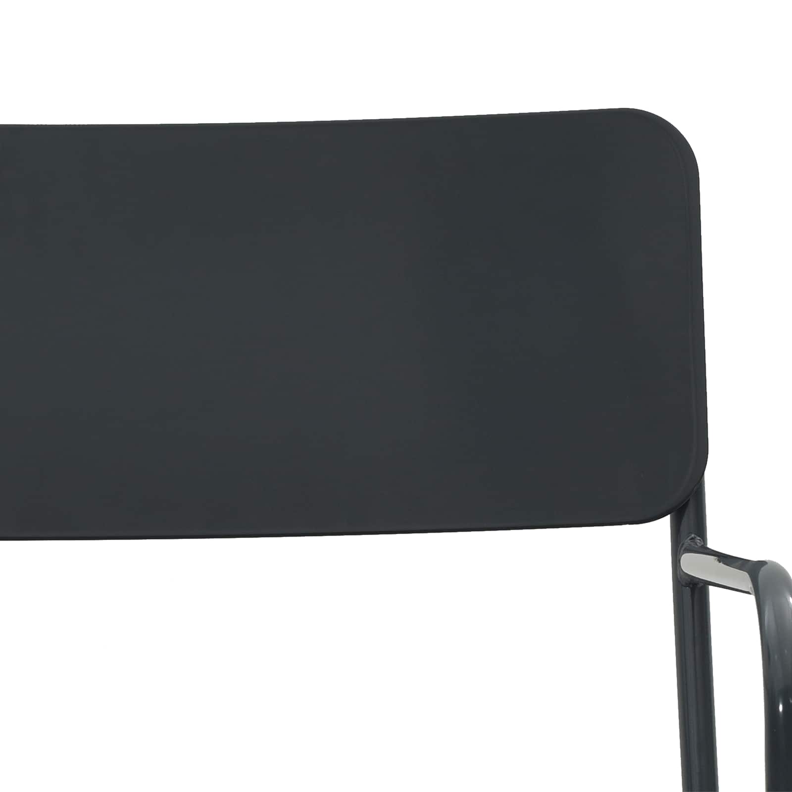 Sodo kėdės 2 pcs Antracitas 51 x 55 x 81 cm Plienas