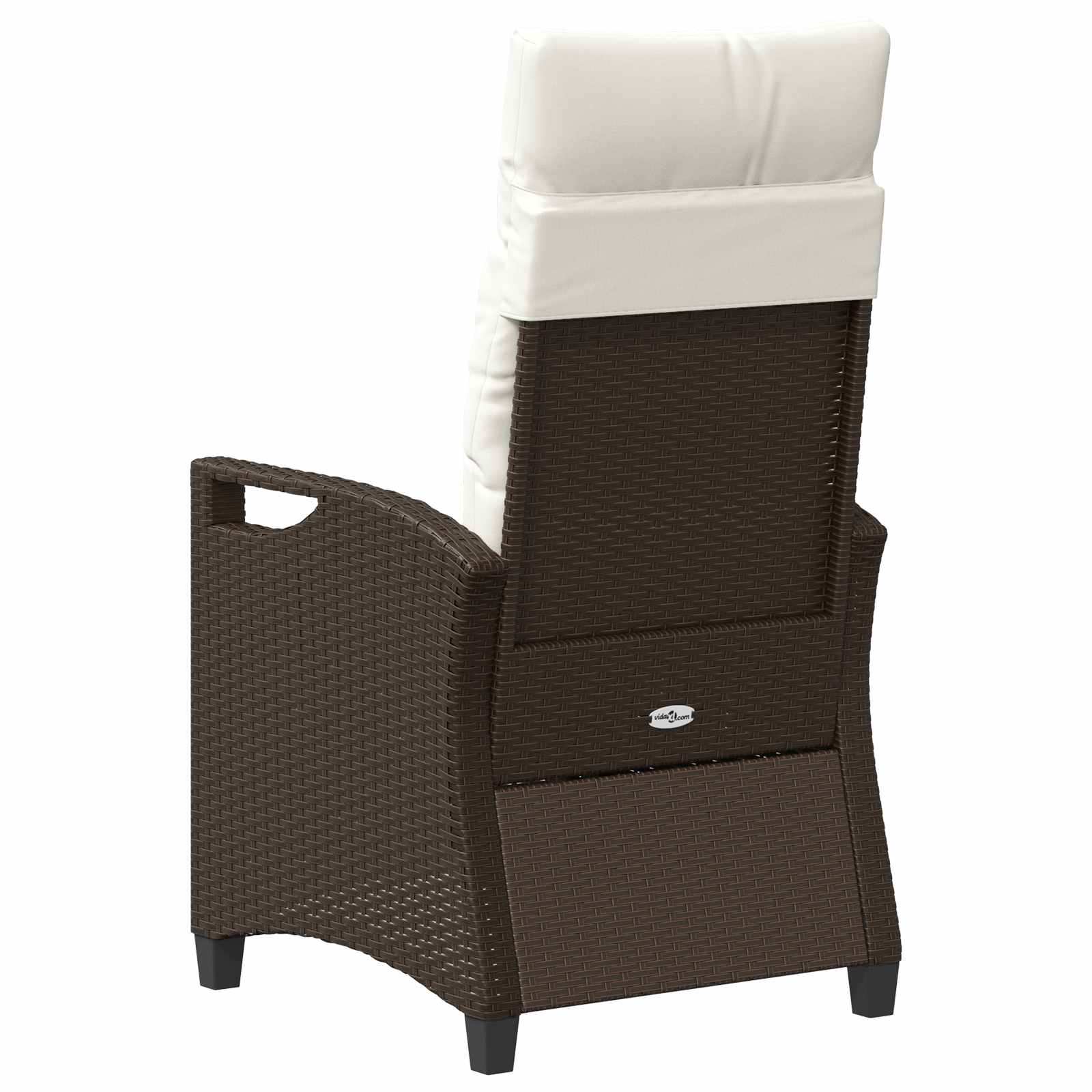 Garden Chair 2 pcs Brown and Cream 56 x 60 x 112 cm