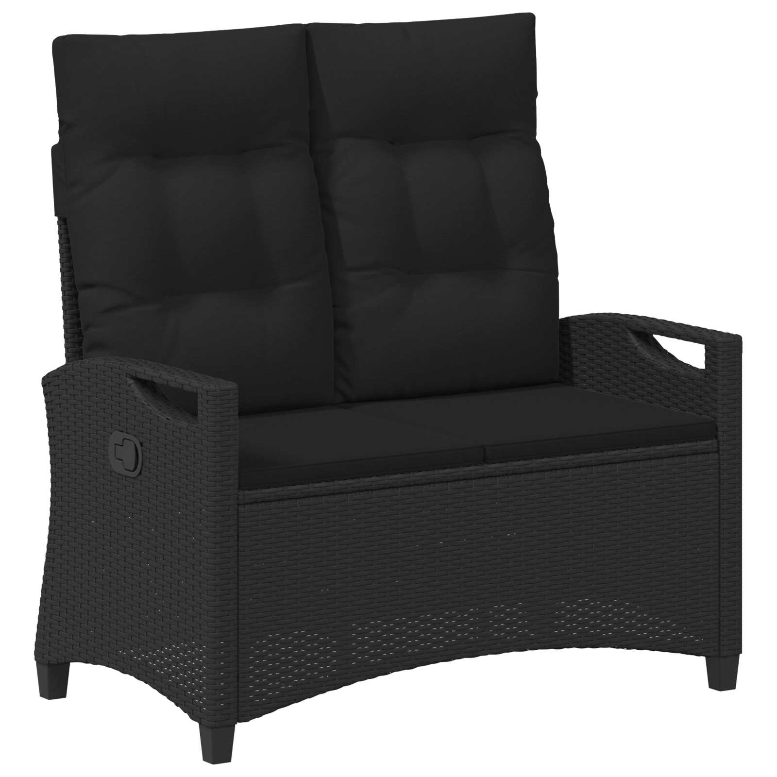 Sodo suolas Juoda 105 x 60 x 112 cm Plienas ir poliesteris