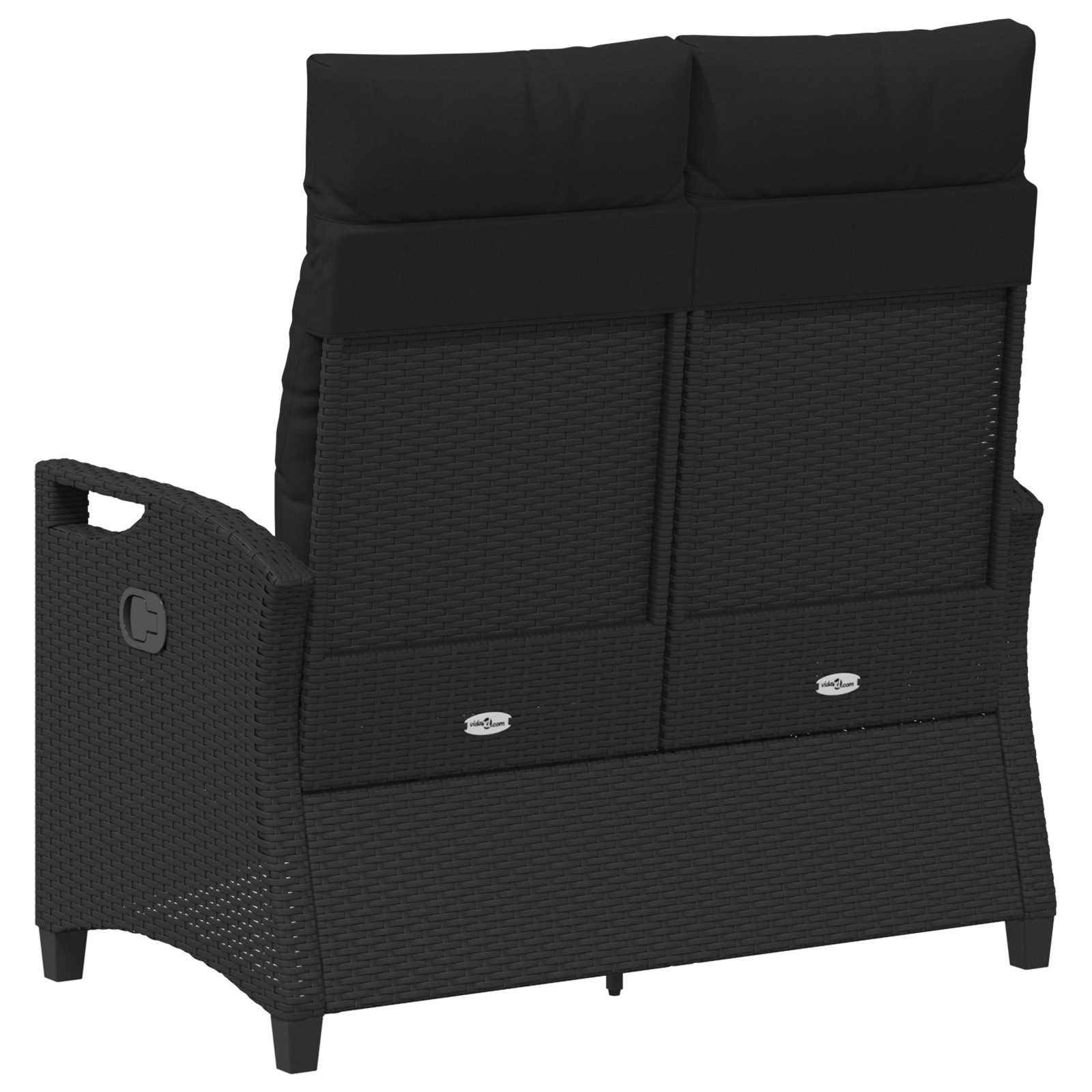 Sodo suolas Juoda 105 x 60 x 112 cm Plienas ir poliesteris
