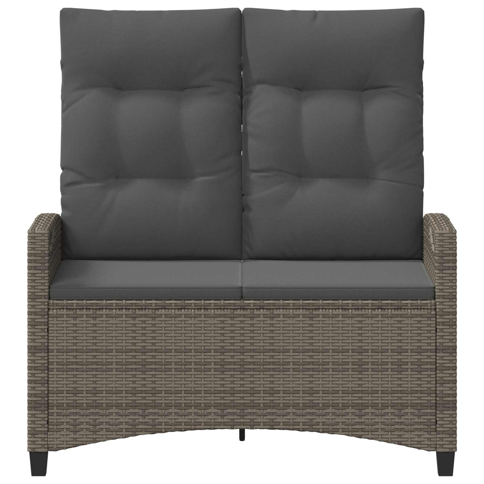 Sodo suolas su pagalve Pilka ir tamsiai pilka 105 x 60 x 112 cm