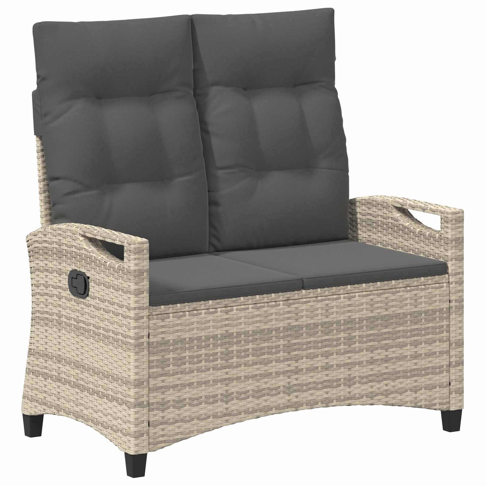 Dārza sols ar spilvenu 105 x 60 x 112 cm tērauds