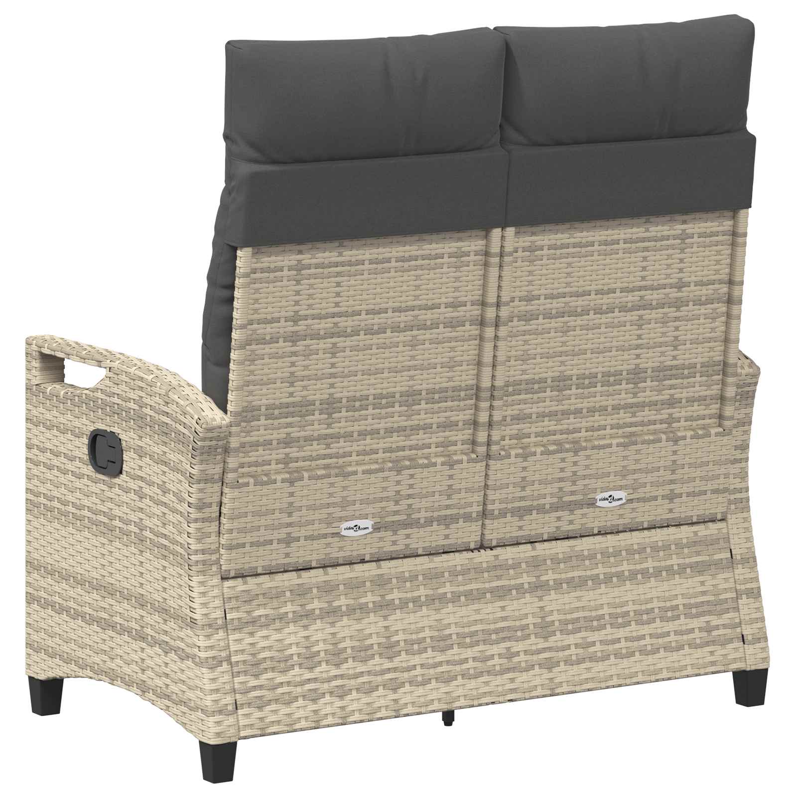 Dārza sols ar spilvenu 105 x 60 x 112 cm tērauds
