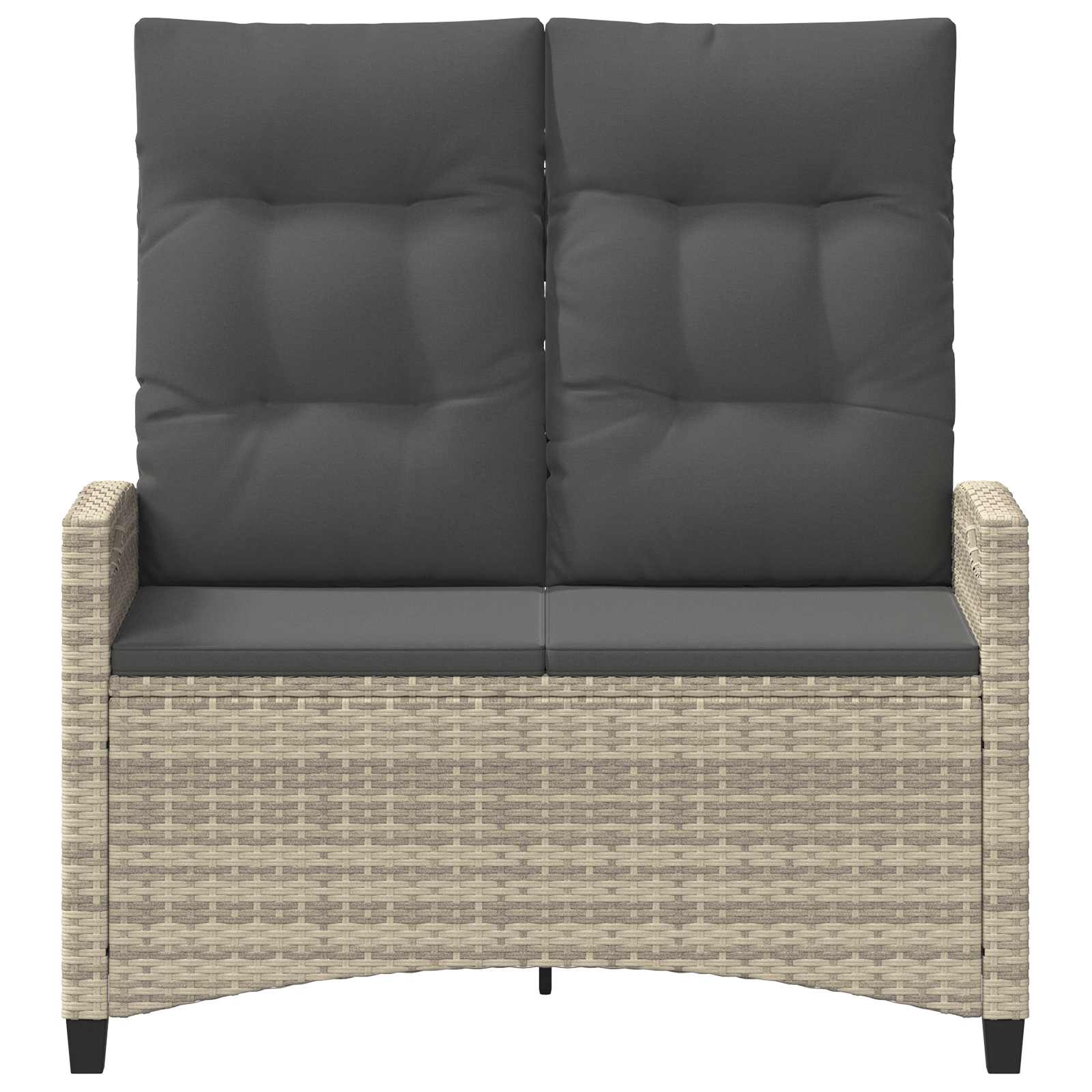 Dārza sols ar spilvenu 105 x 60 x 112 cm tērauds