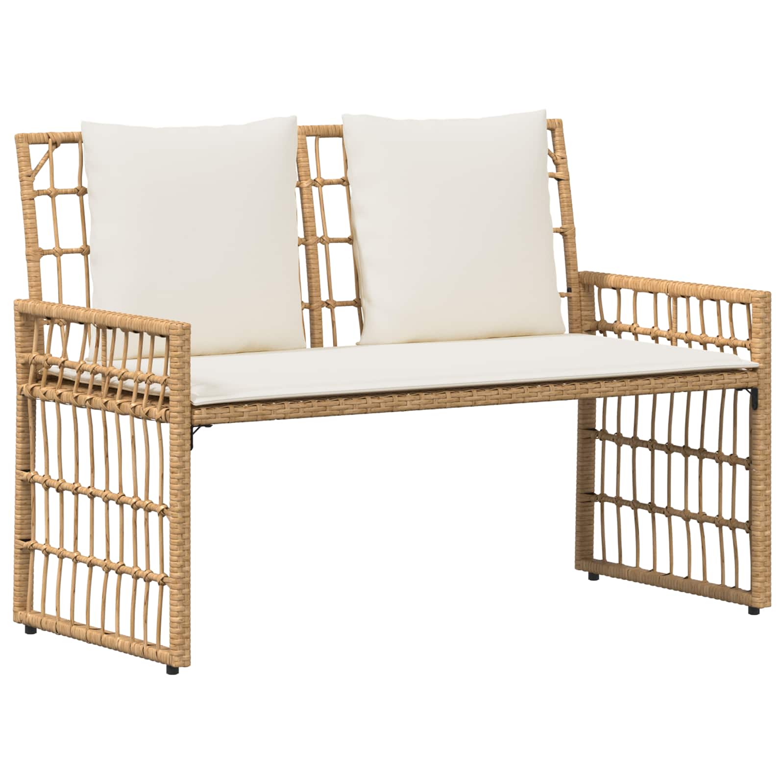 Lauko suolas Paprastas Natūralus ir grietinėlė 116 x 55 x 82 cm
