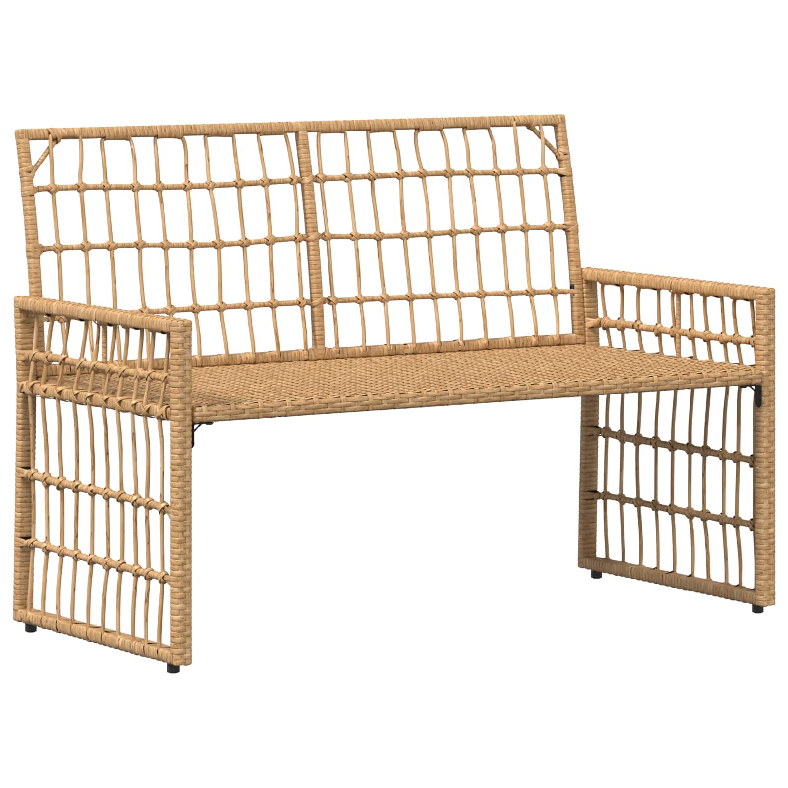 Lauko suolas Paprastas Natūralus ir grietinėlė 116 x 55 x 82 cm