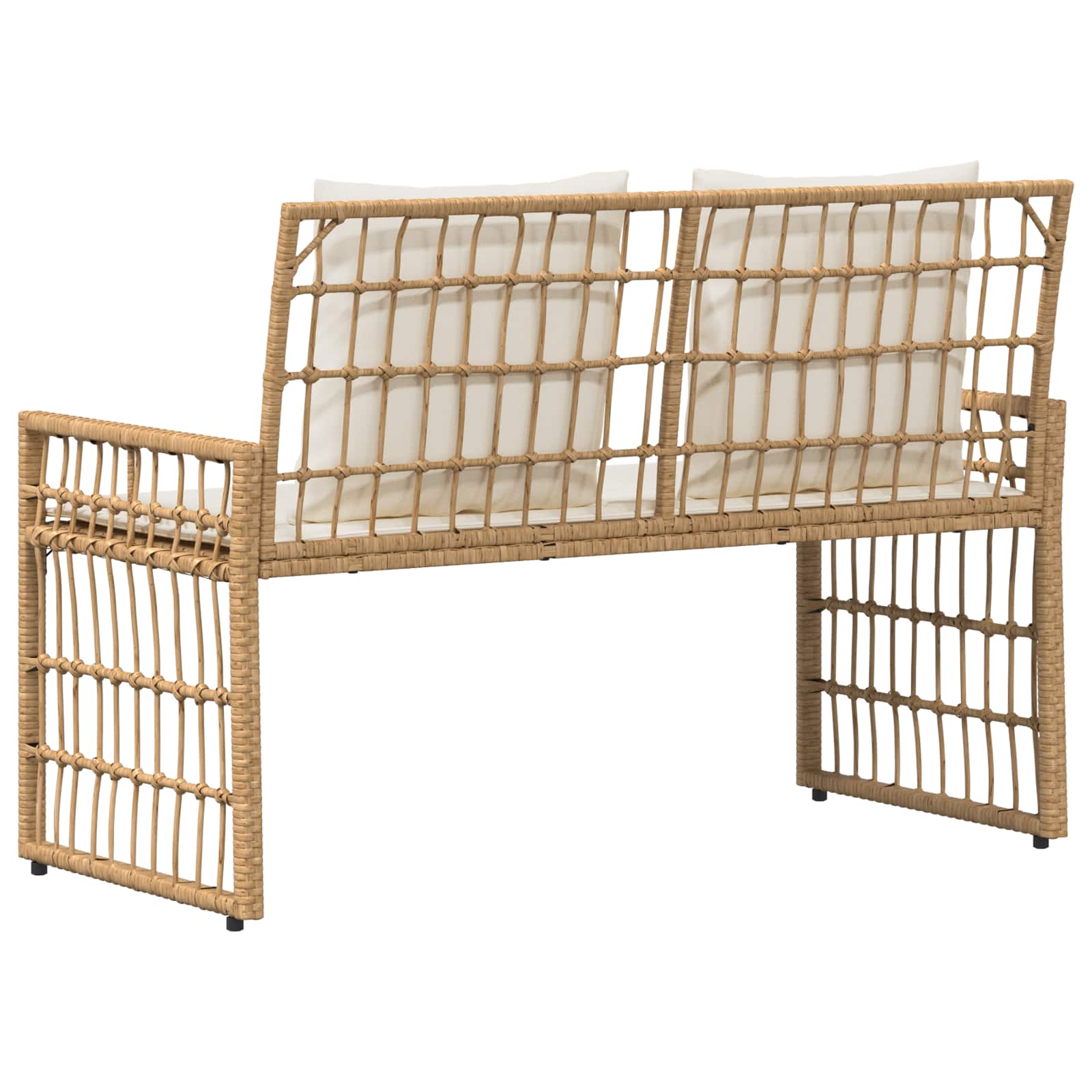 Lauko suolas Paprastas Natūralus ir grietinėlė 116 x 55 x 82 cm