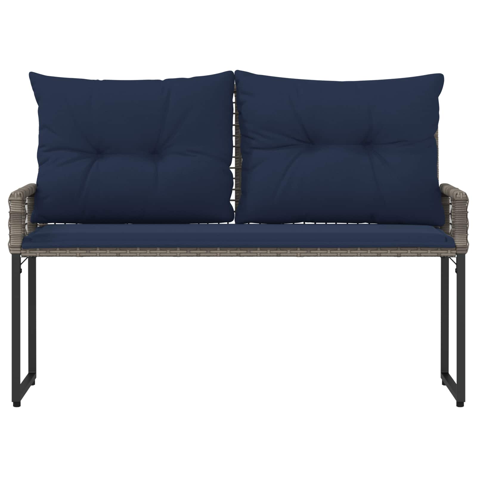 Lauko suolas Pilkas ir tamsiai mėlynas 118 x 55 x 82 cm