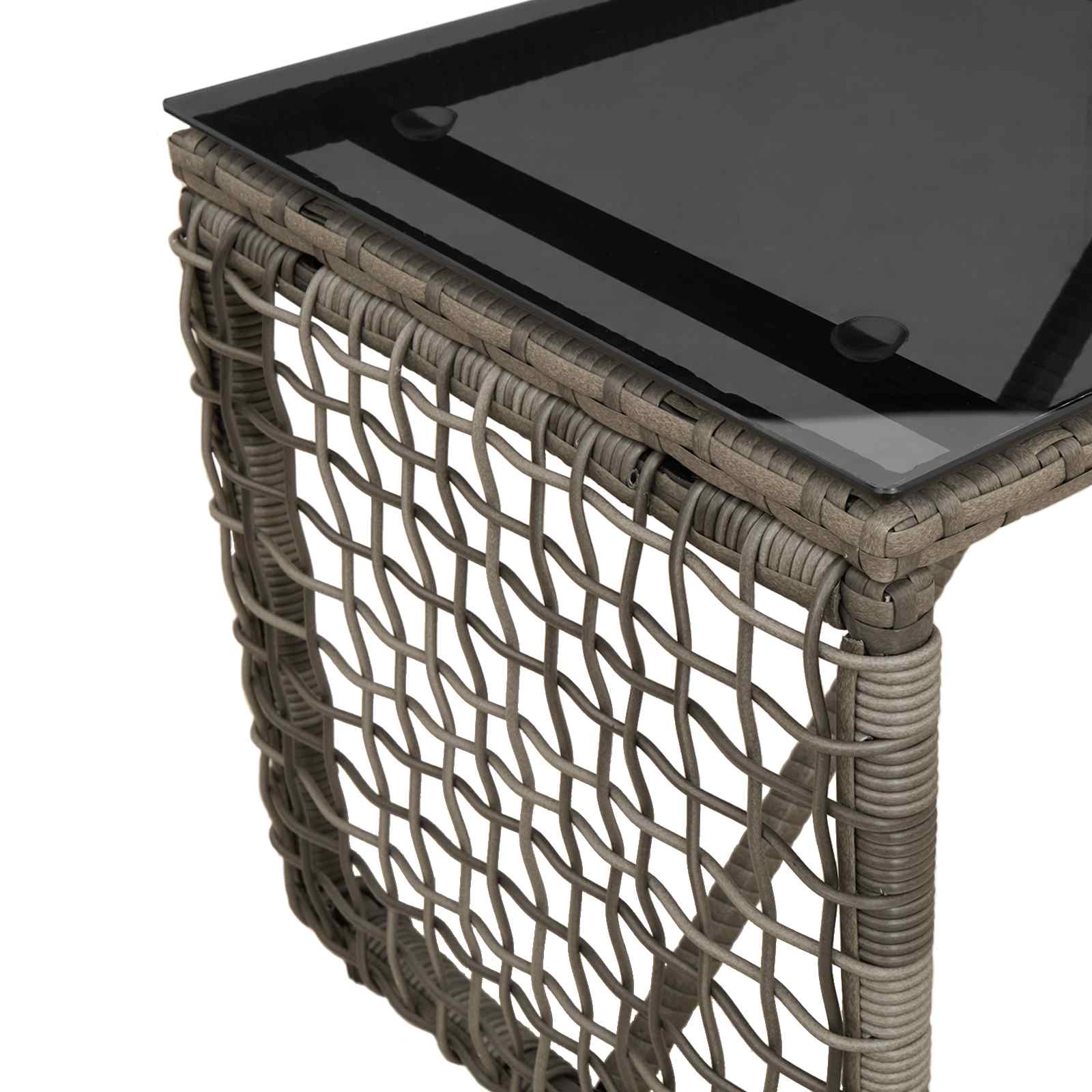 Lauko stalas Pilka ir juoda 80 x 40 x 40 cm