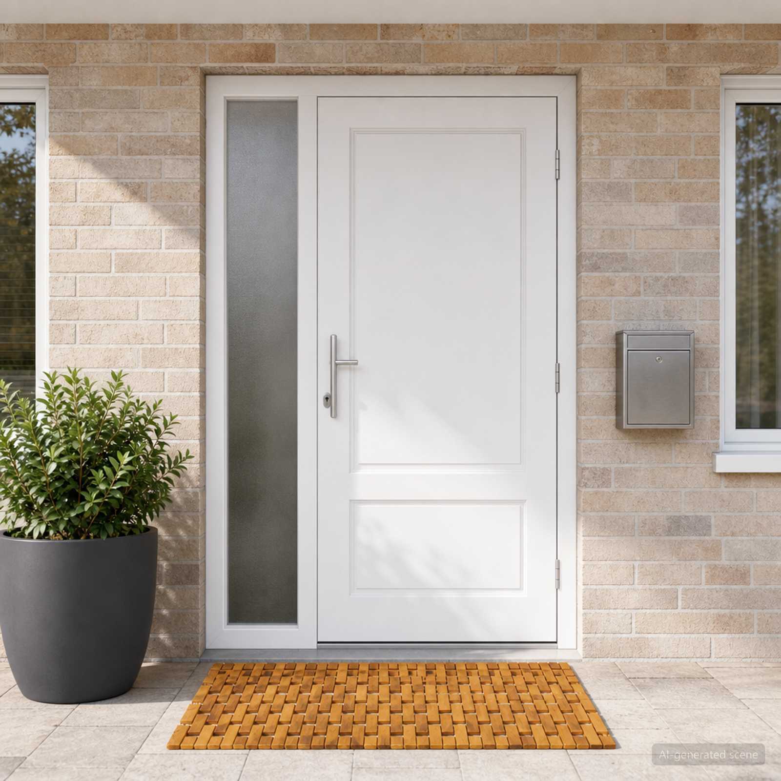 Vonios kilimėliai Natūrali 55 x 80 cm Kietos akacijos mediena
