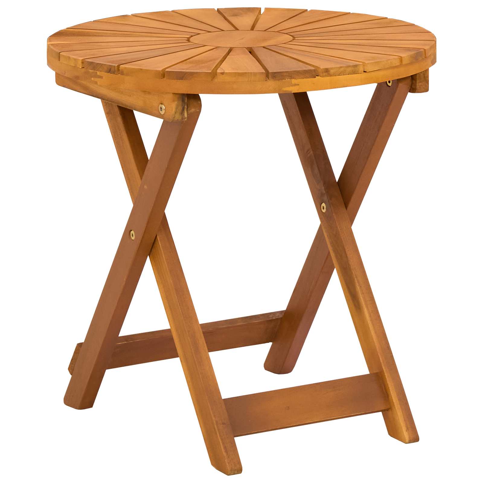 Bistro stalas Natūrali Ø45 x 45 cm Kietos akacijos mediena