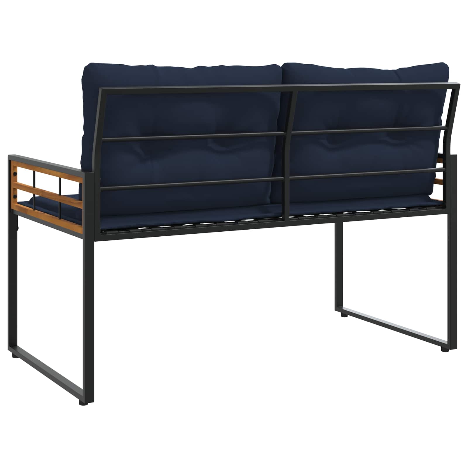 Koka saliekamais sols Tumši zils 114 x 55 x 77 cm