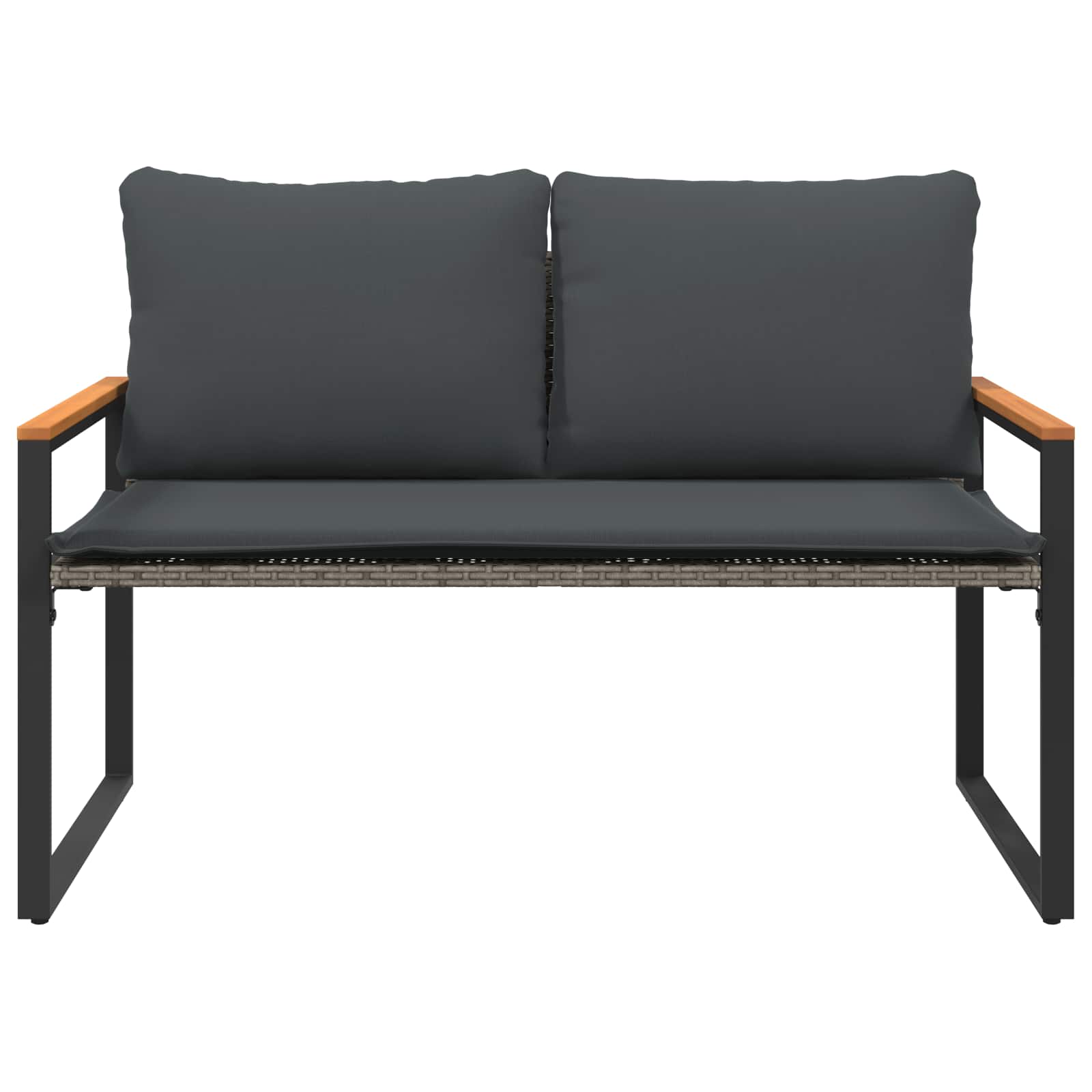 Sols Pelēks un tumši pelēks 115 x 65 x 72 cm Rotangpalma