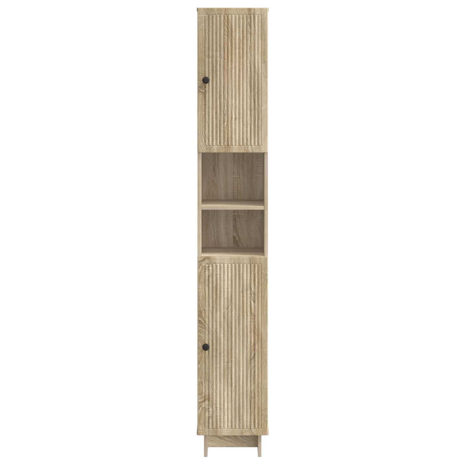 Vonios spintelė su atvira lentyna EDE Sonoma ąžuolas
